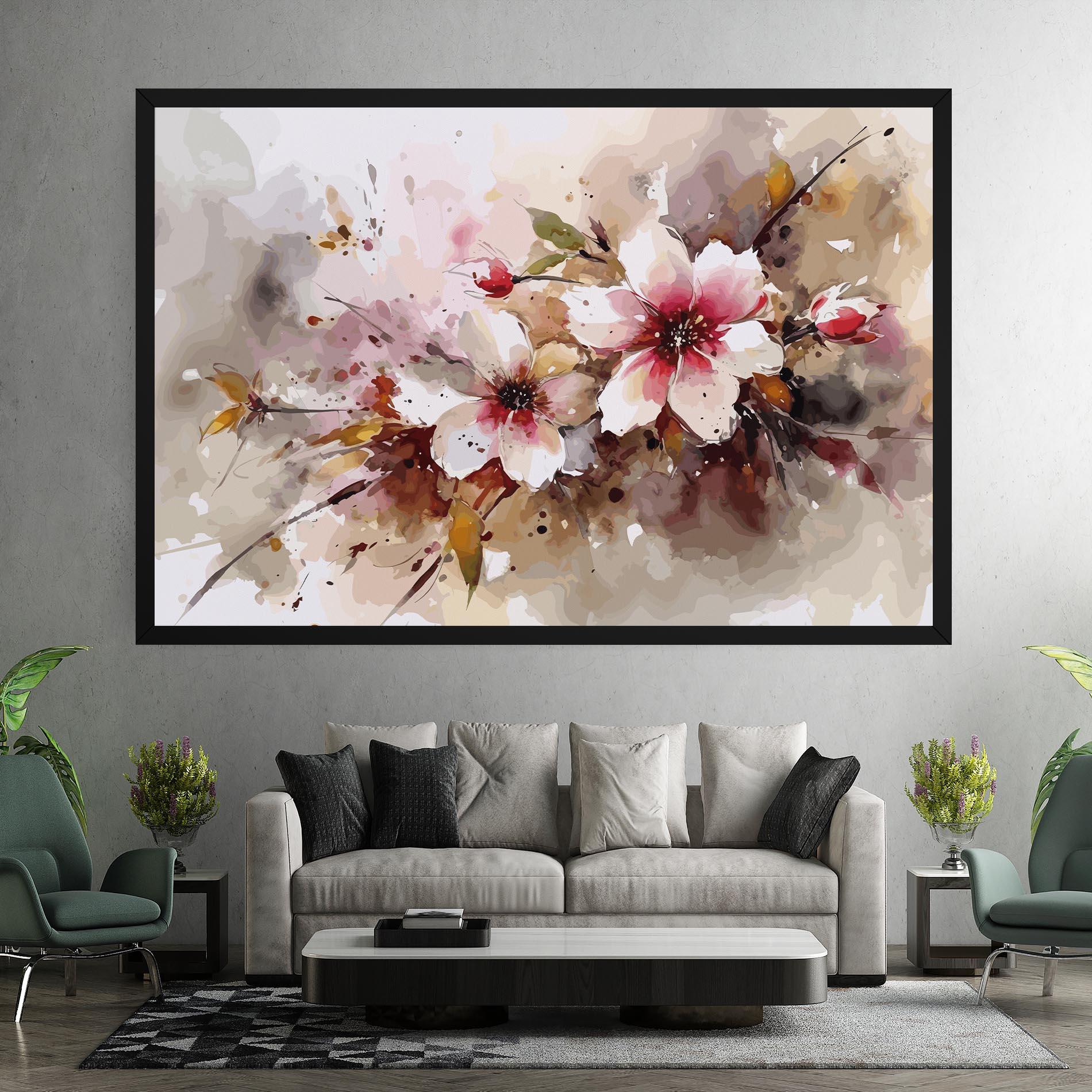 Tablou Canvas Beautiful Cherry Flower mockup 7