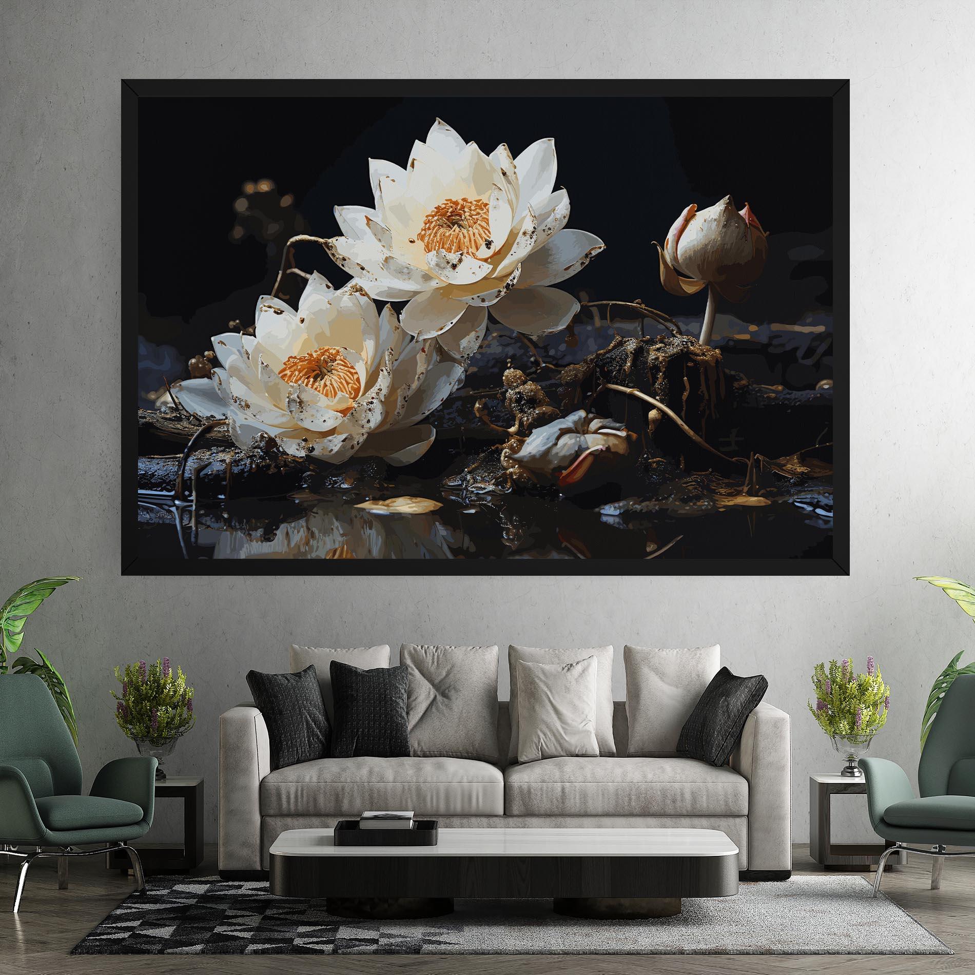 Tablou Canvas Beautiful White Nature mockup 7