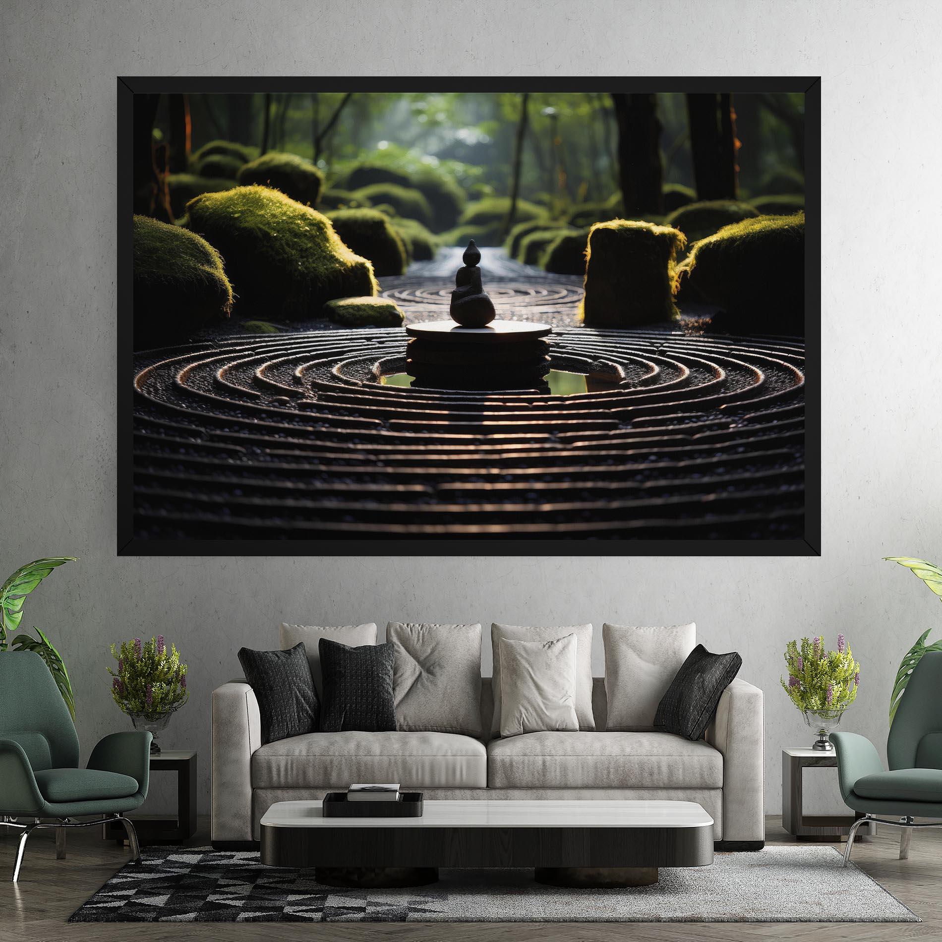 Tablou Canvas Beautiful Zen Garden mockup 7
