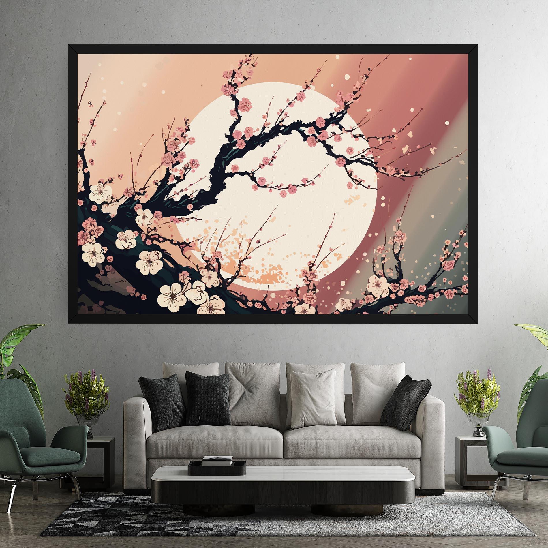 Tablou Canvas Blossom Full Moon mockup 7