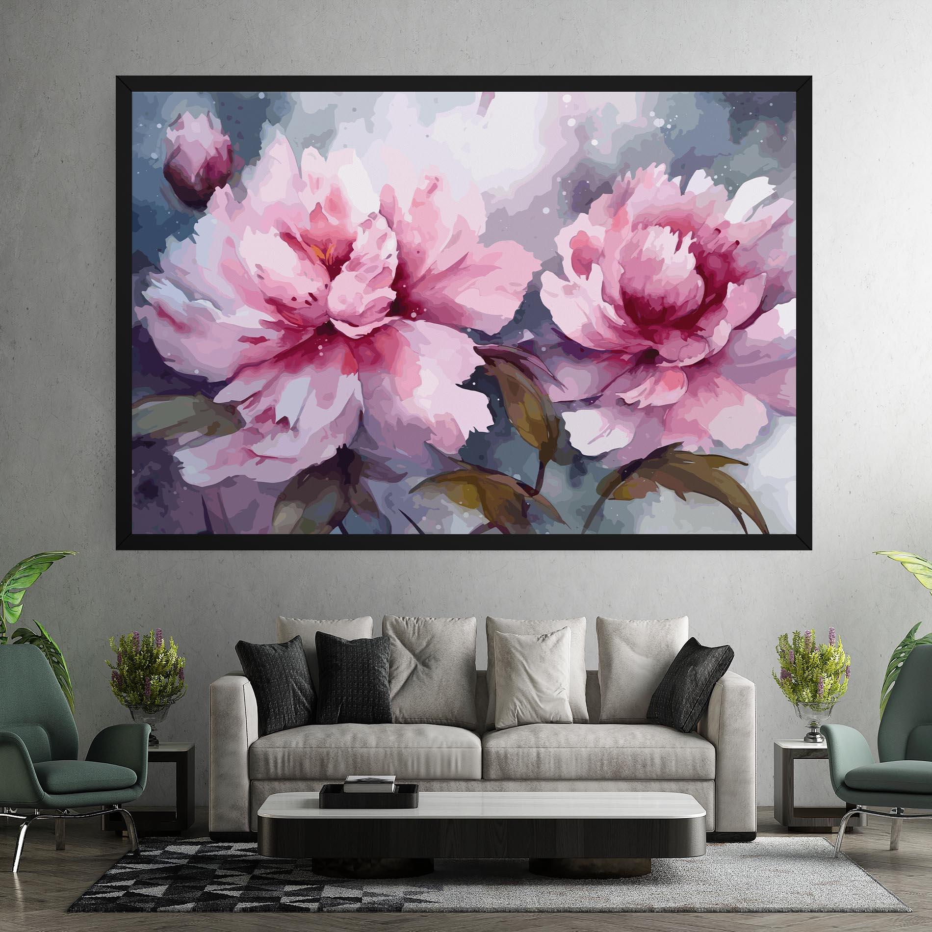 Tablou Canvas Pink Nature Flower mockup 7