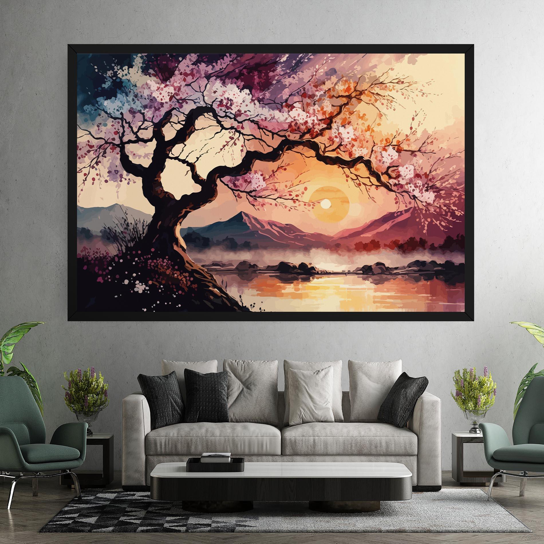 Tablou Canvas Pink Tree Nature mockup 7