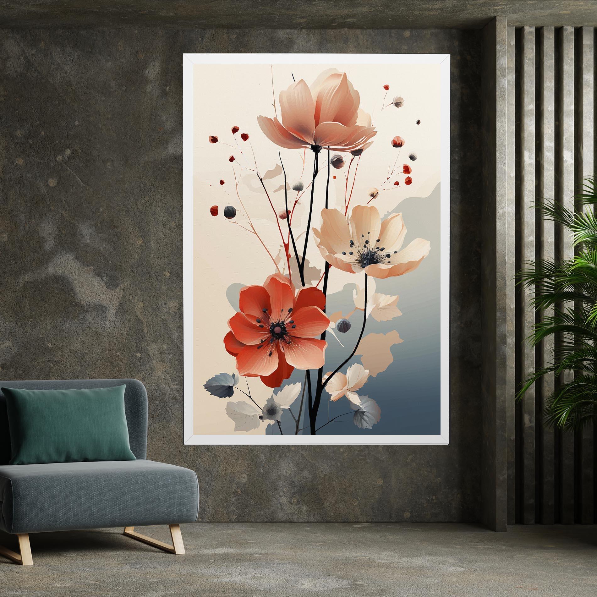 Tablou Canvas Cream Flower Nature mockup 7
