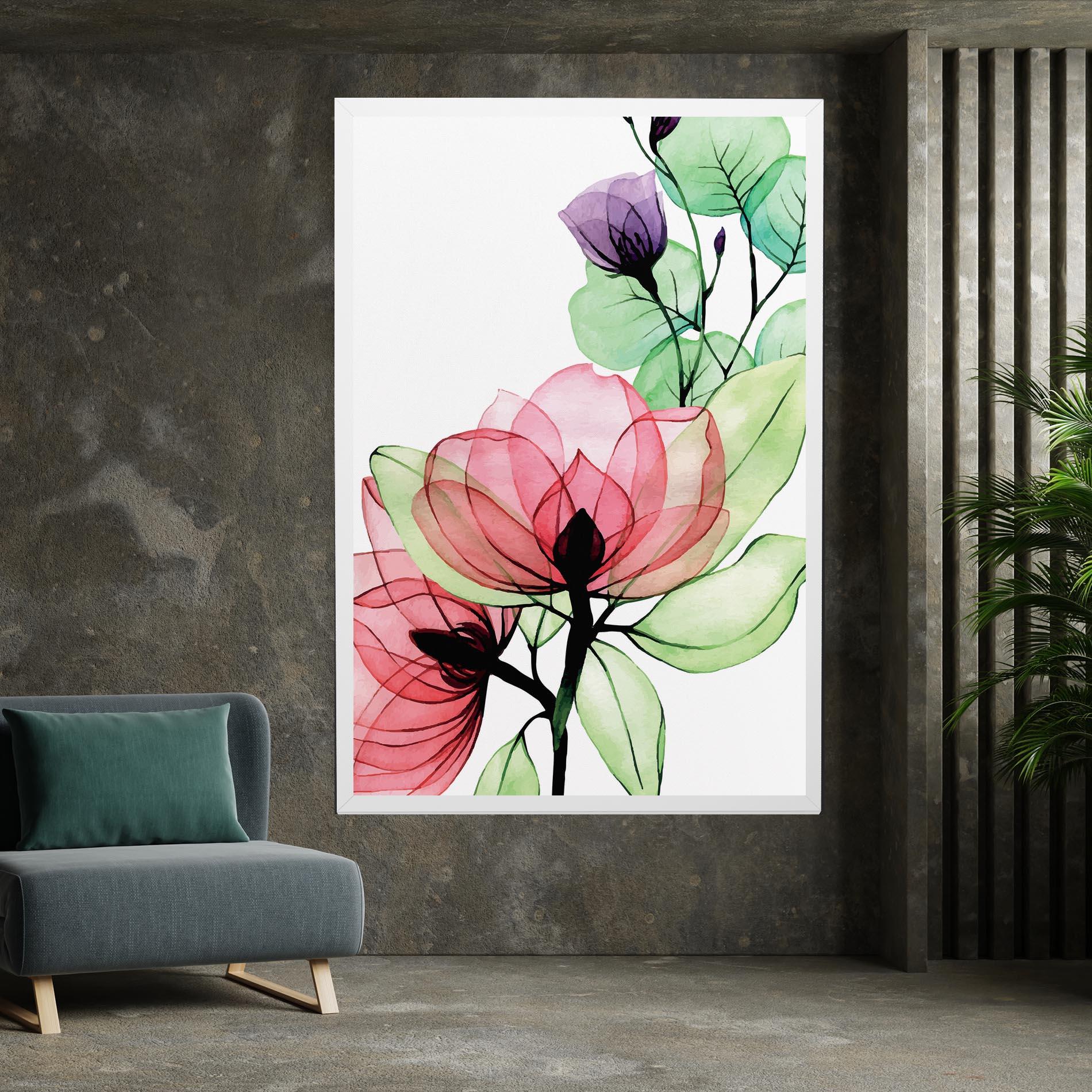 Tablou Canvas Pink Green Nature mockup 7