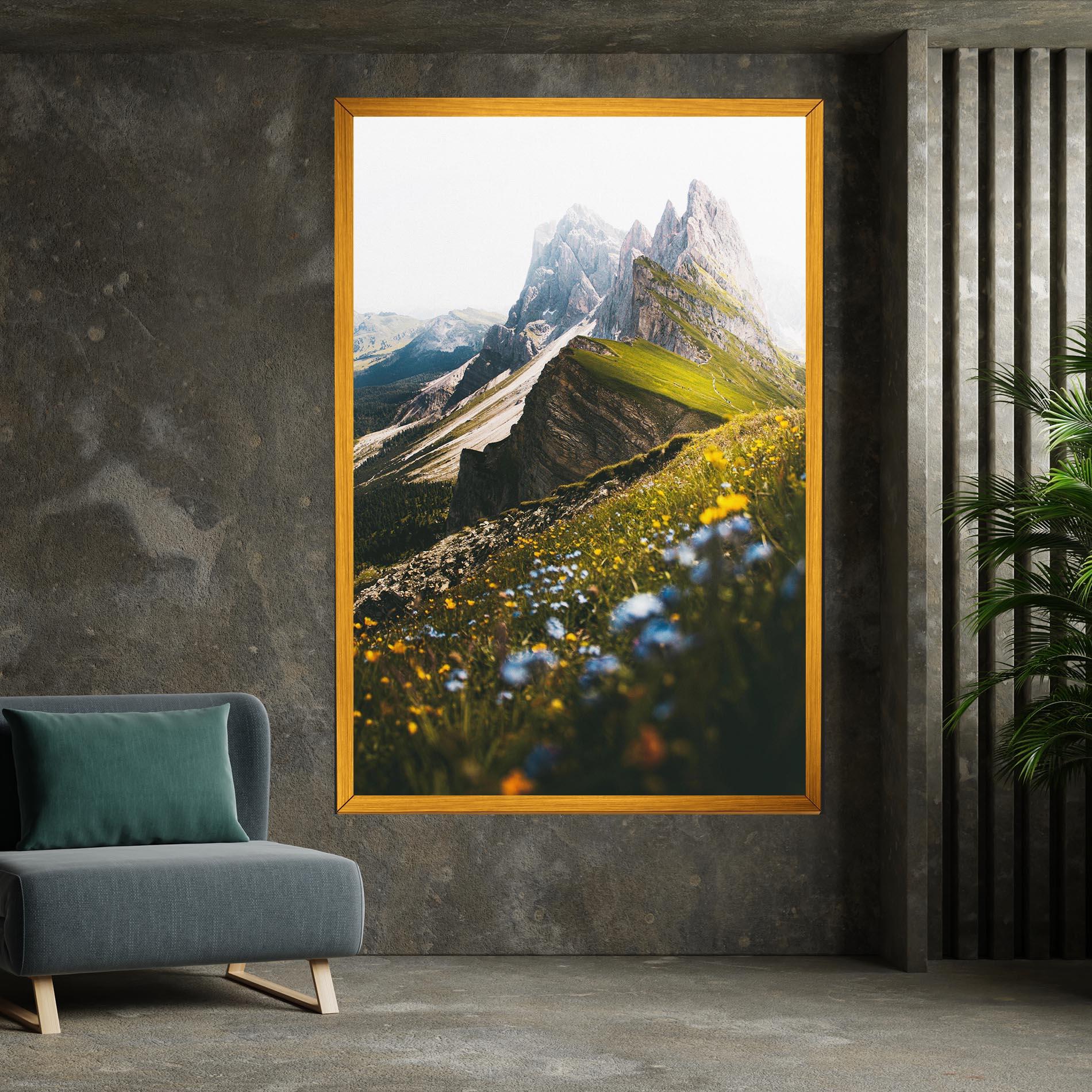 Tablou Canvas Foggy Mountain View mockup 7