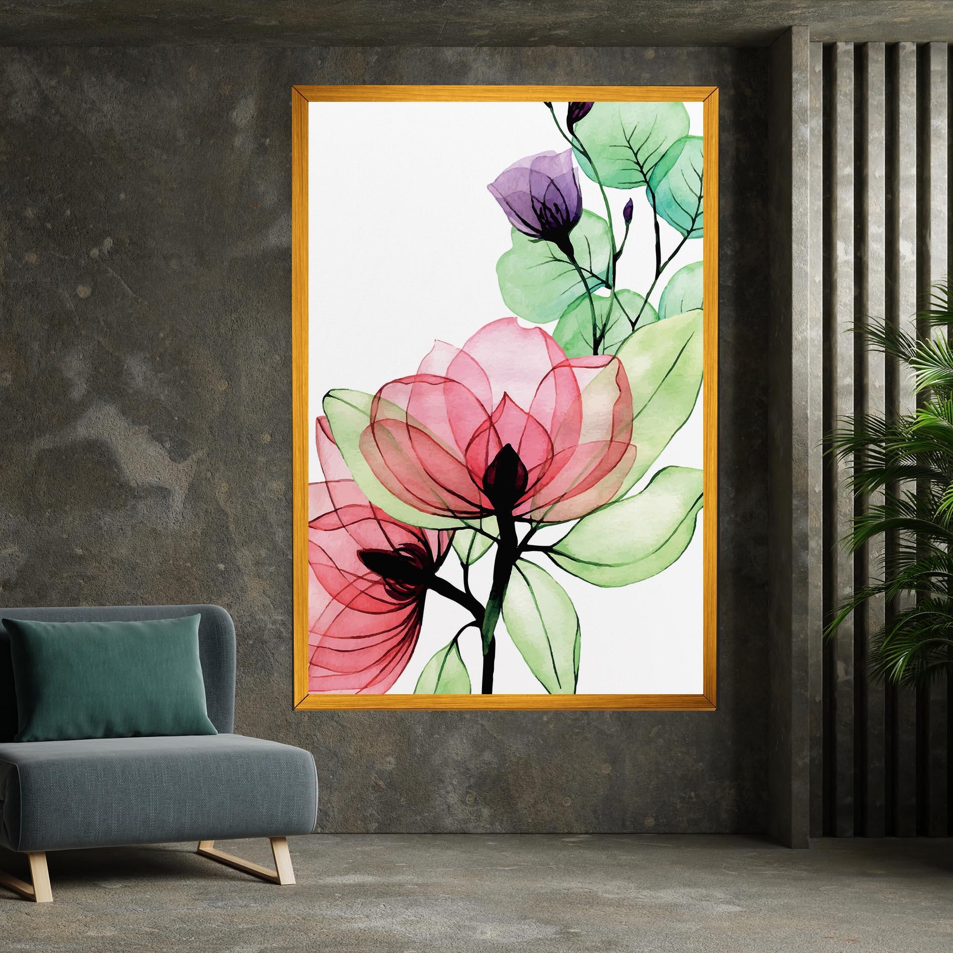 Tablou Canvas Pink Green Nature mockup 7