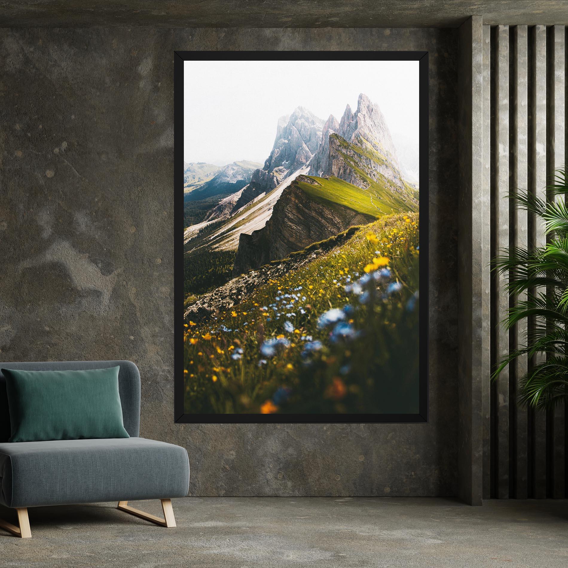 Tablou Canvas Foggy Mountain View mockup 7