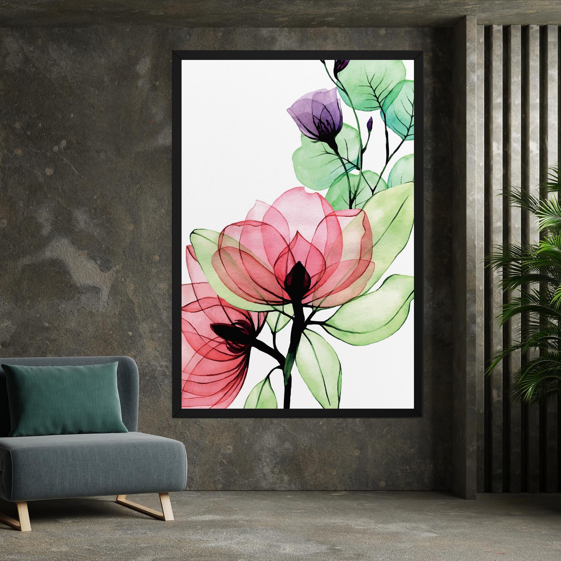 Tablou Canvas Pink Green Nature mockup 7