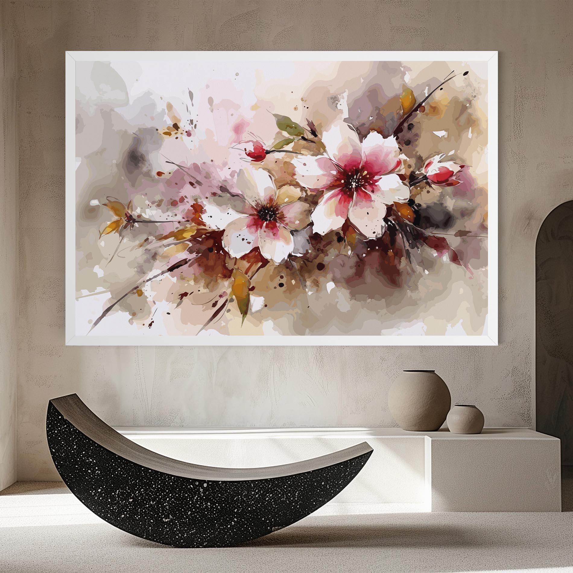 Tablou Canvas Beautiful Cherry Flower mockup 8