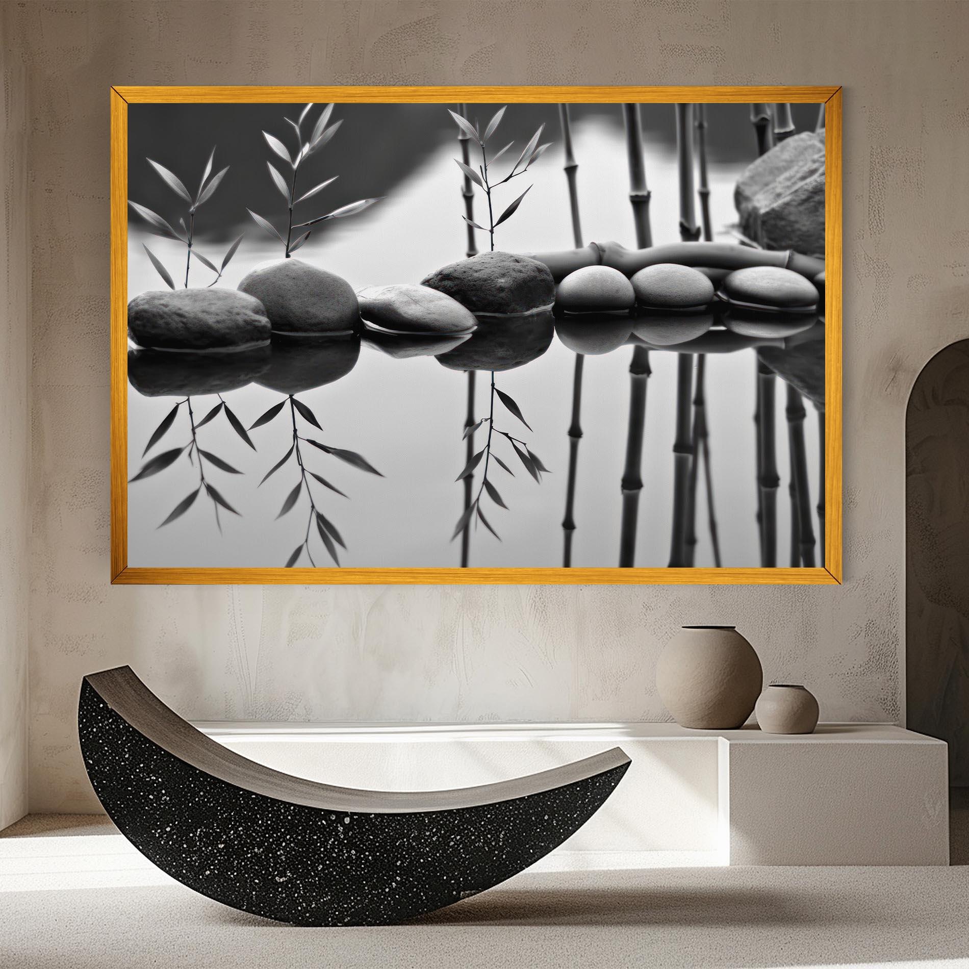 Tablou Canvas Bamboo Lake mockup 8