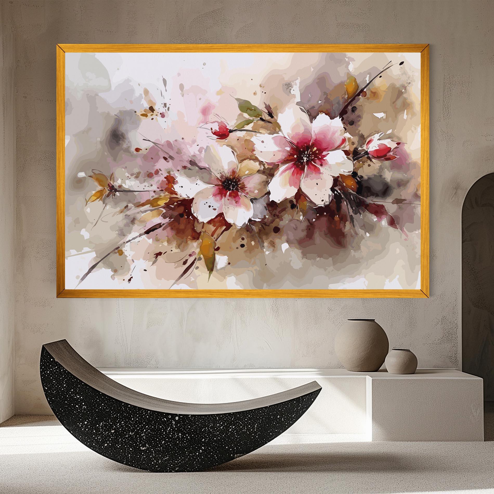 Tablou Canvas Beautiful Cherry Flower mockup 8