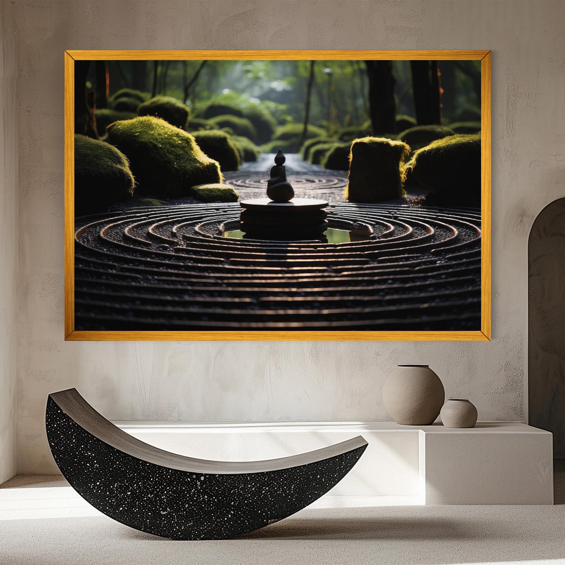 Tablou Canvas Beautiful Zen Garden mockup 8
