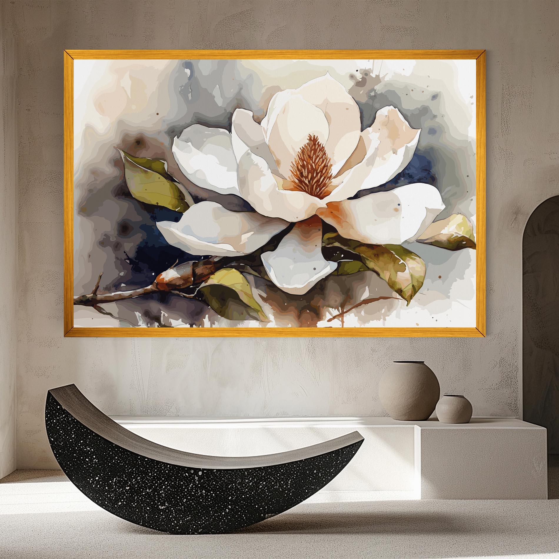 Tablou Canvas Cream Nature Flower mockup 8