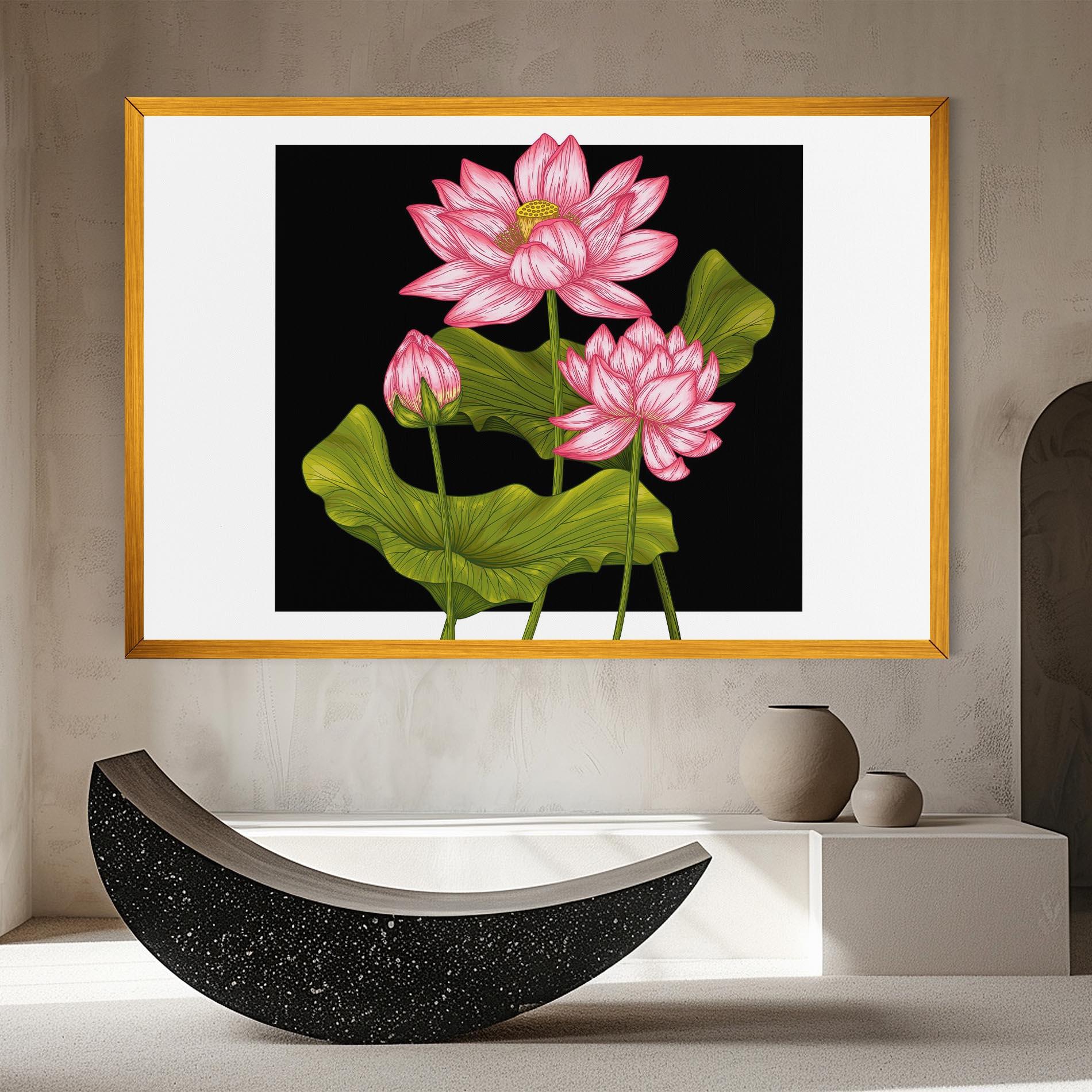Tablou Canvas Feng Shui Flower mockup 8