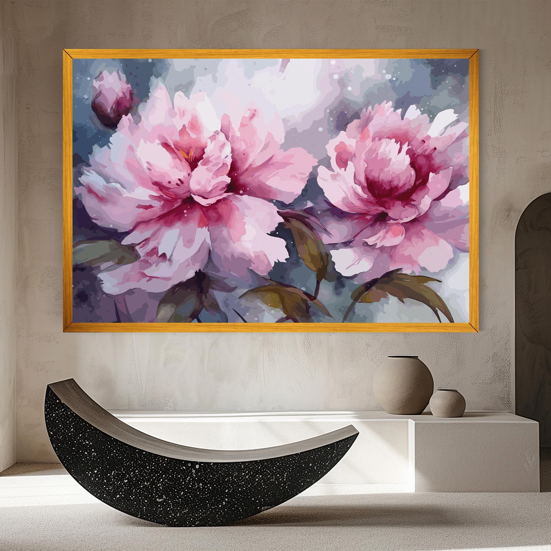 Tablou Canvas Pink Nature Flower mockup 8