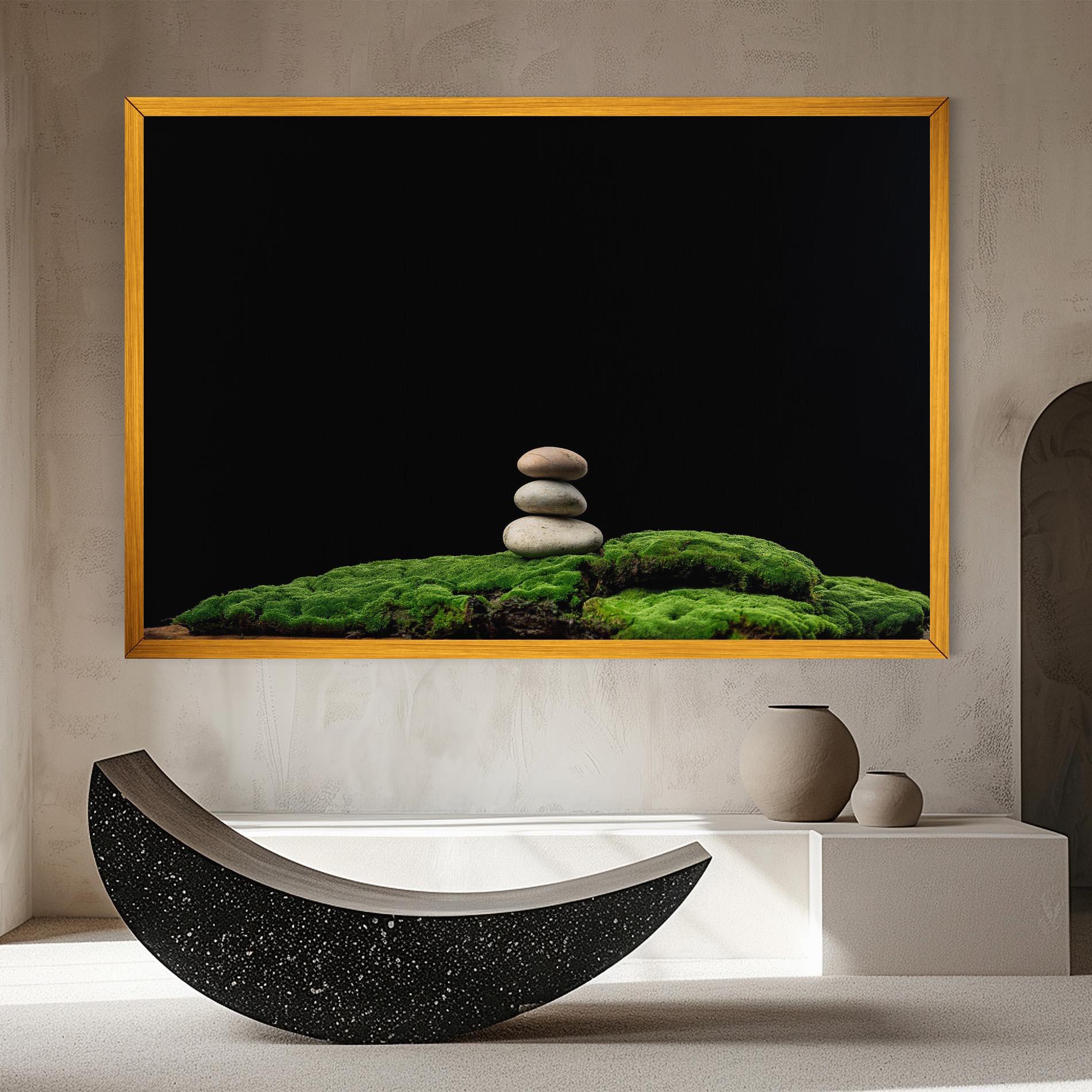 Tablou Canvas Three Stone Moss mockup 8