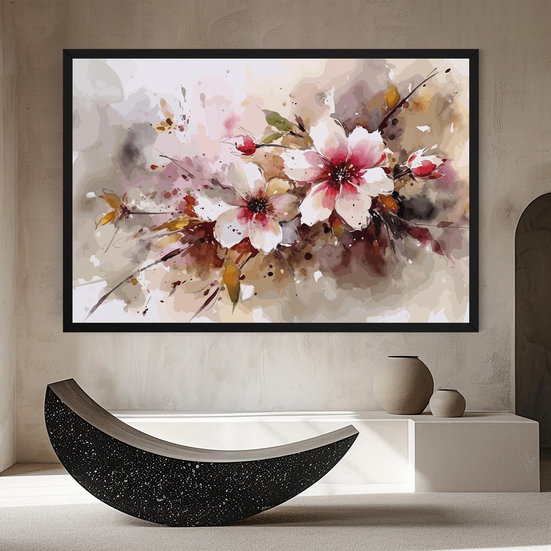 Tablou Canvas Beautiful Cherry Flower mockup 8
