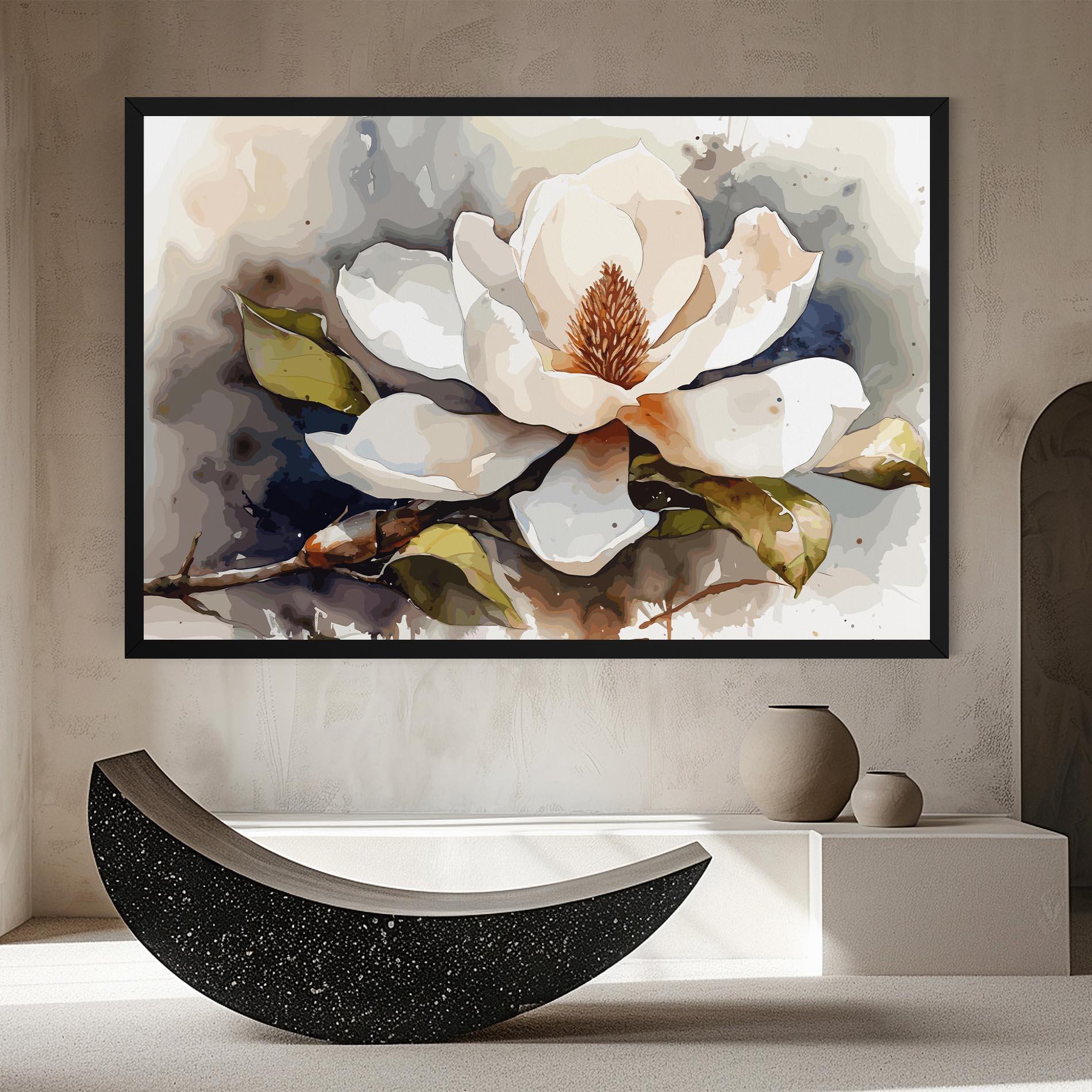 Tablou Canvas Cream Nature Flower mockup 8