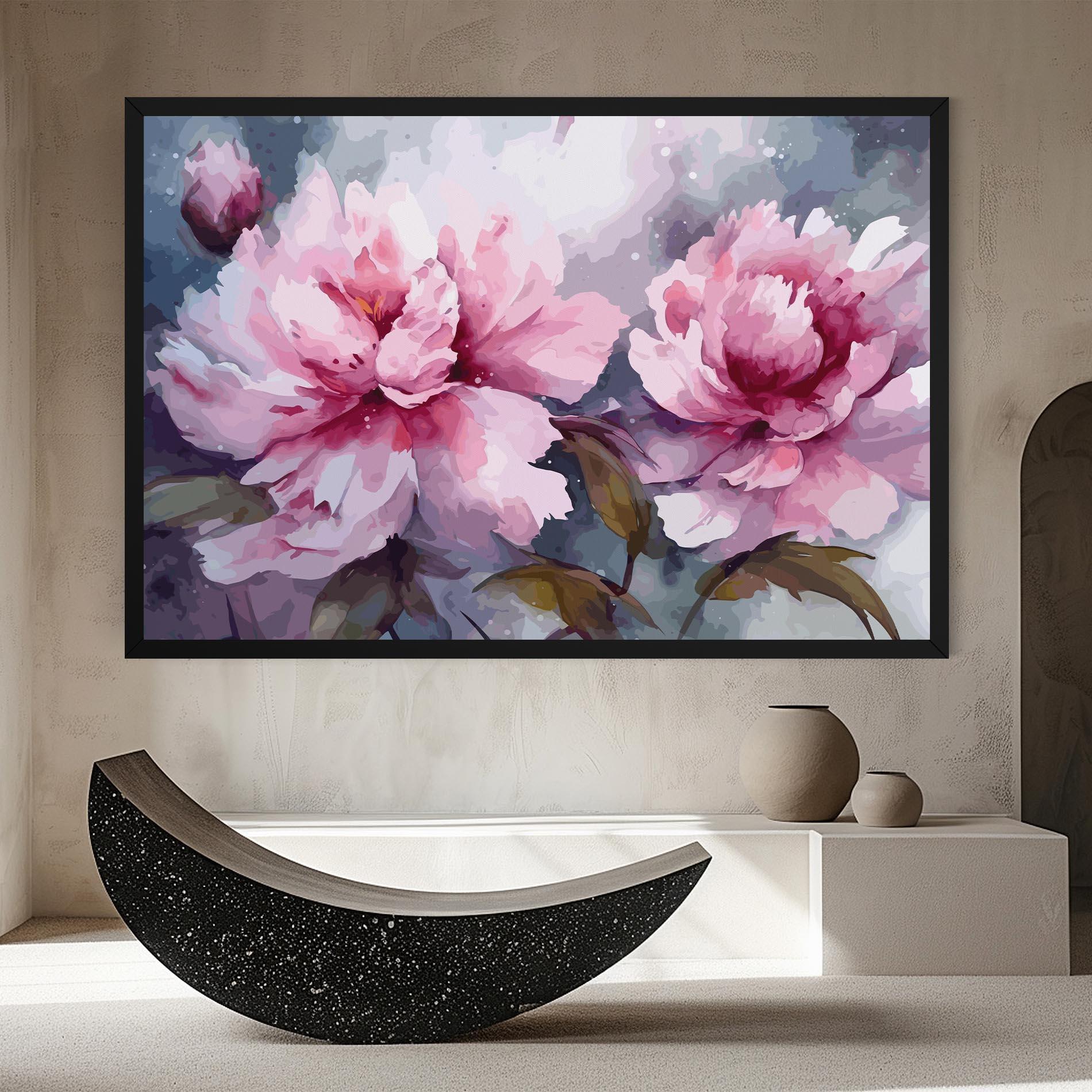 Tablou Canvas Pink Nature Flower mockup 8