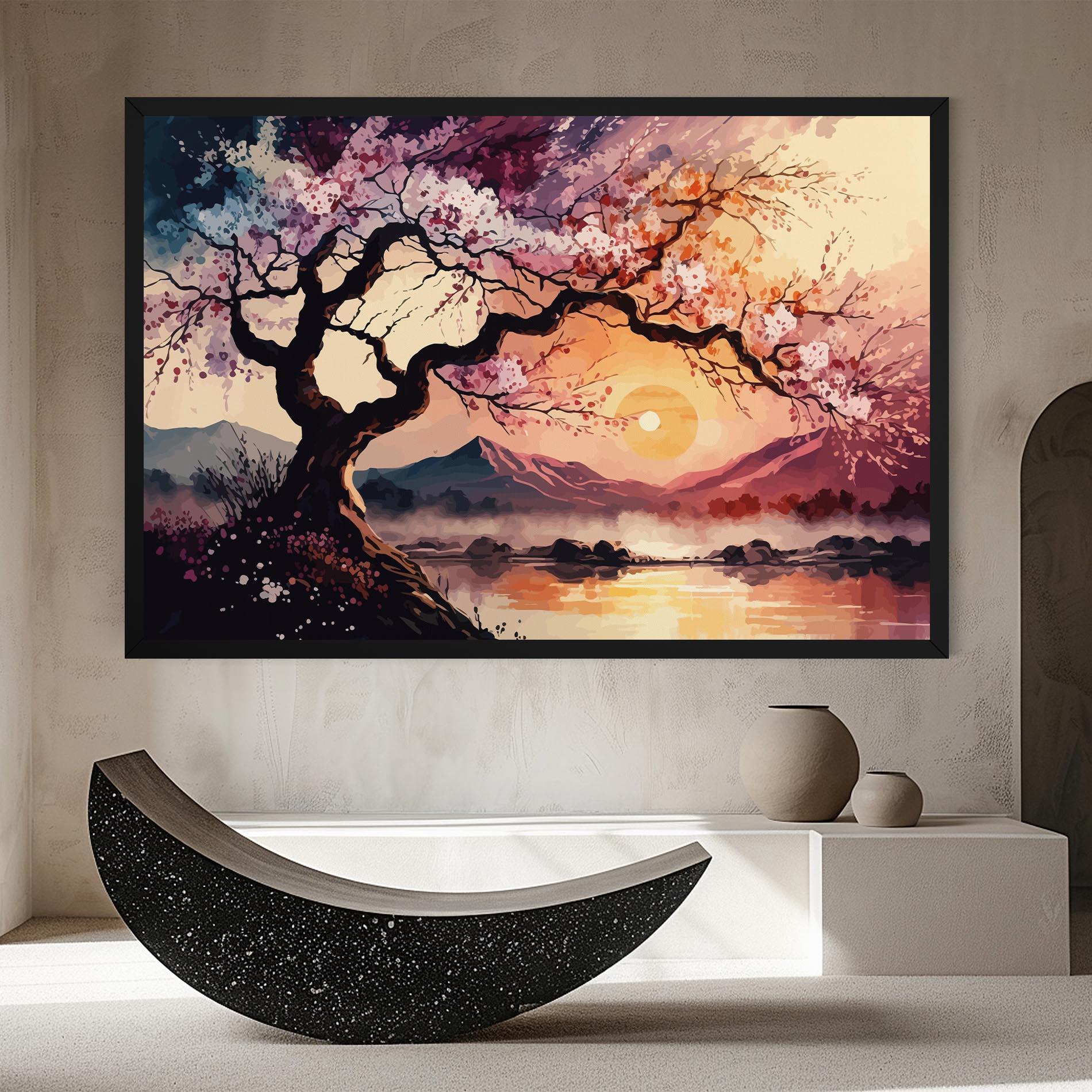 Tablou Canvas Pink Tree Nature mockup 8