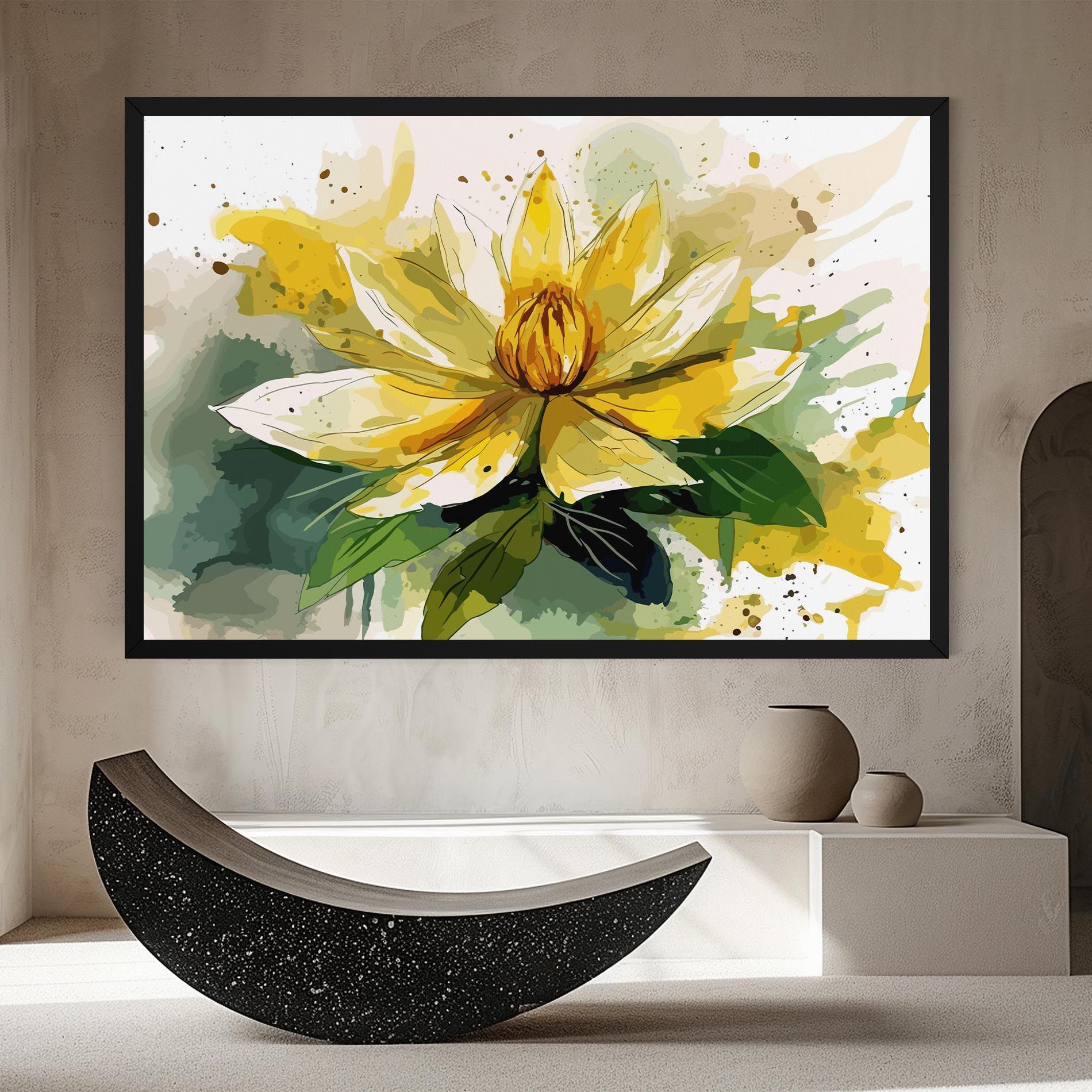 Yellow Flower Nature mockup 8