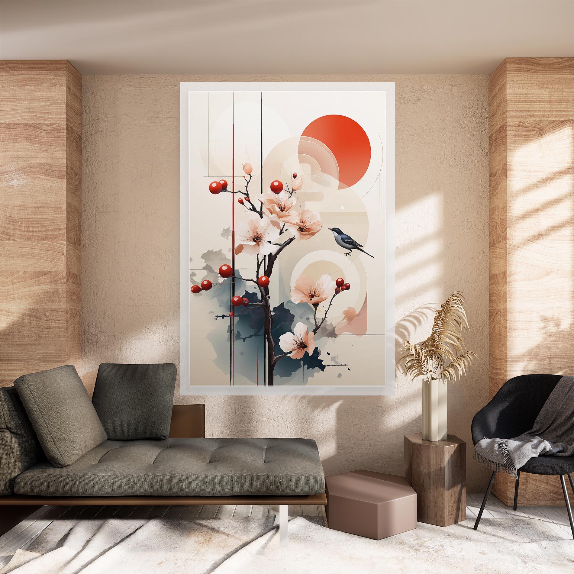 Tablou Canvas Cream Nature mockup 8