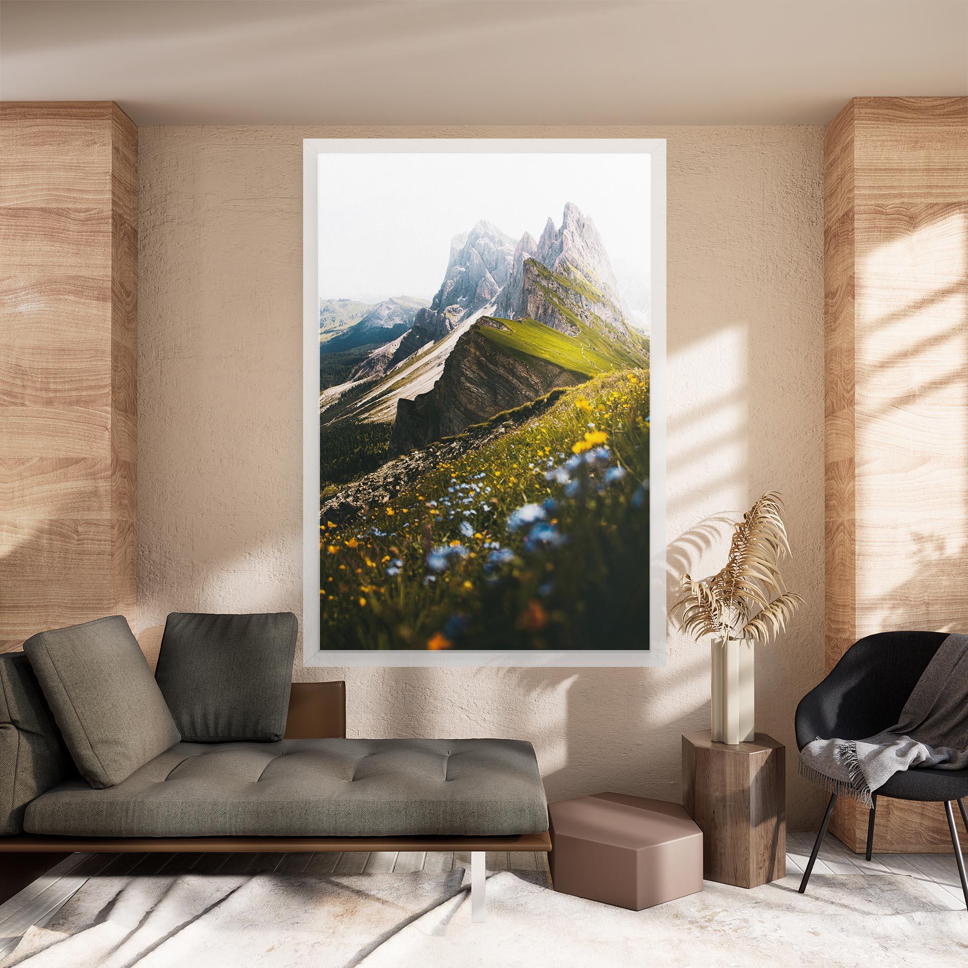 Tablou Canvas Foggy Mountain View mockup 8