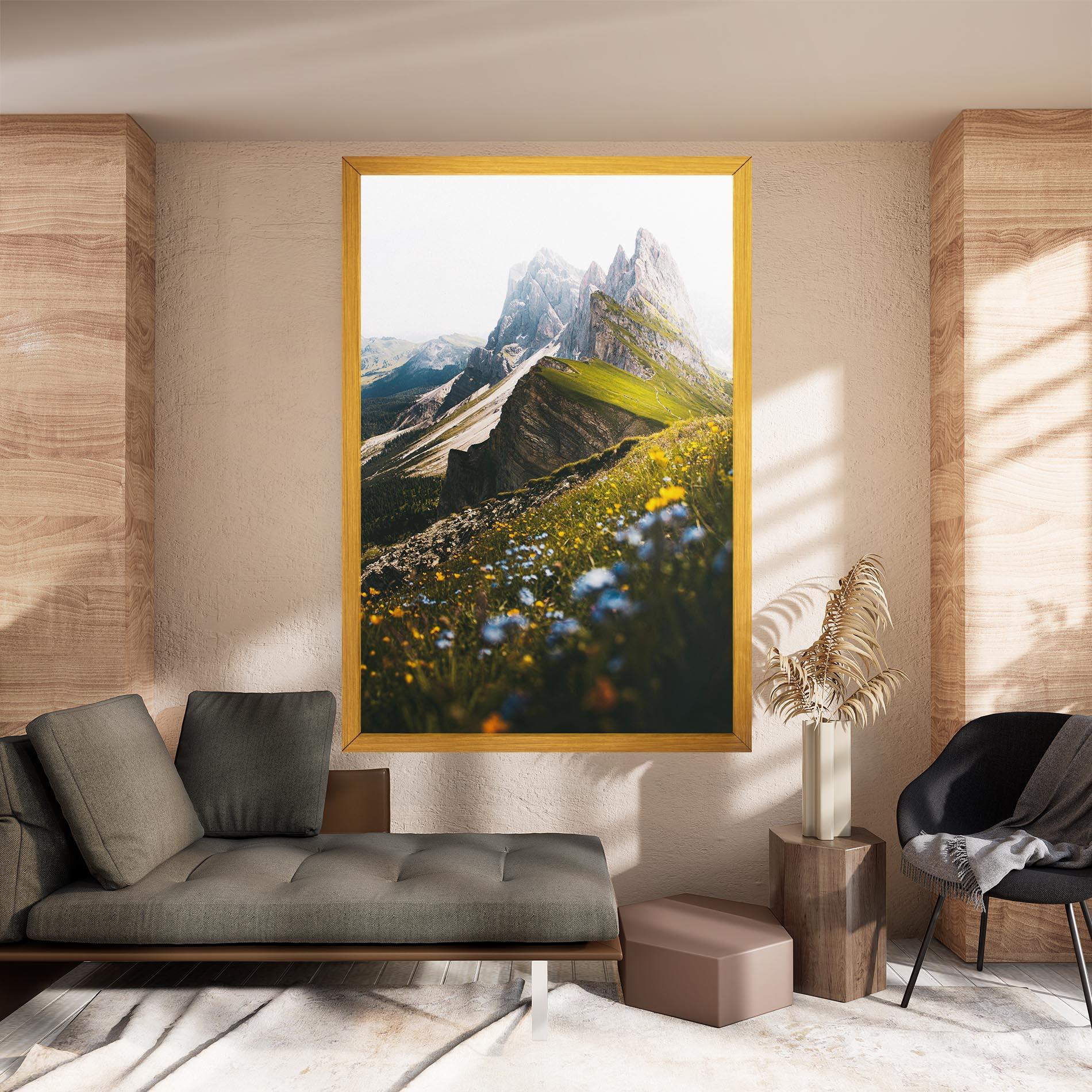 Tablou Canvas Foggy Mountain View mockup 8