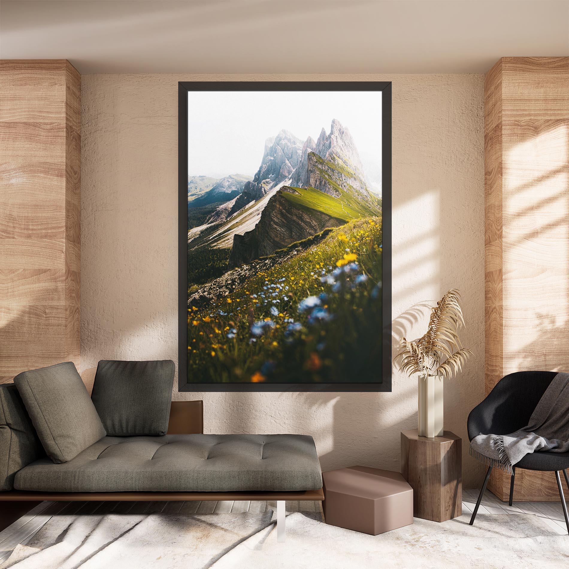 Tablou Canvas Foggy Mountain View mockup 8