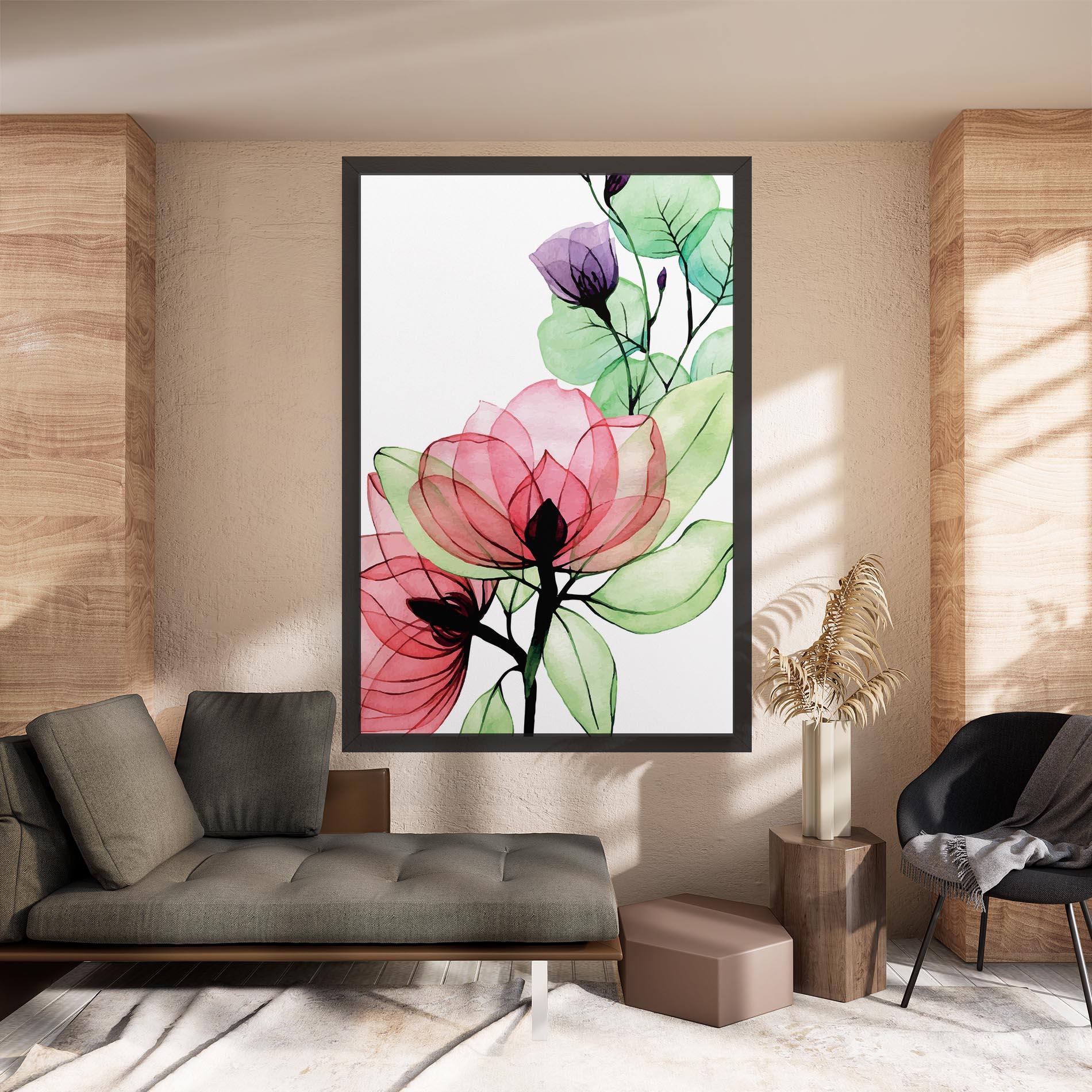 Tablou Canvas Pink Green Nature mockup 8