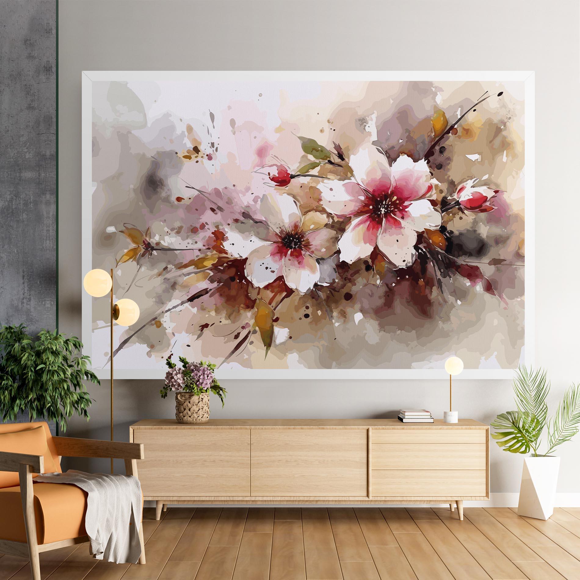Tablou Canvas Beautiful Cherry Flower mockup 9