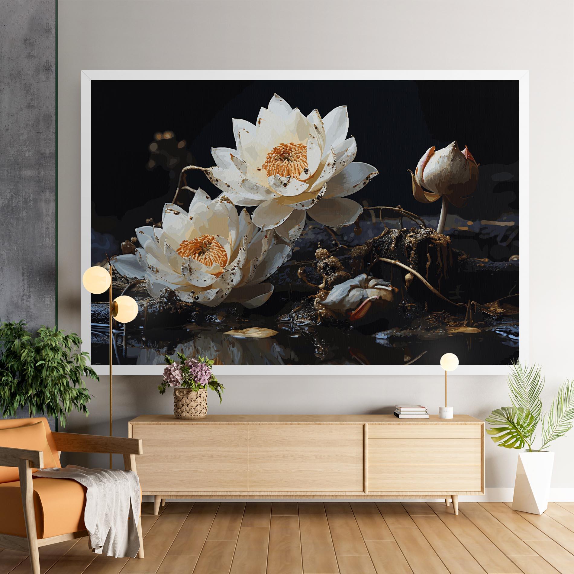 Tablou Canvas Beautiful White Nature mockup 9