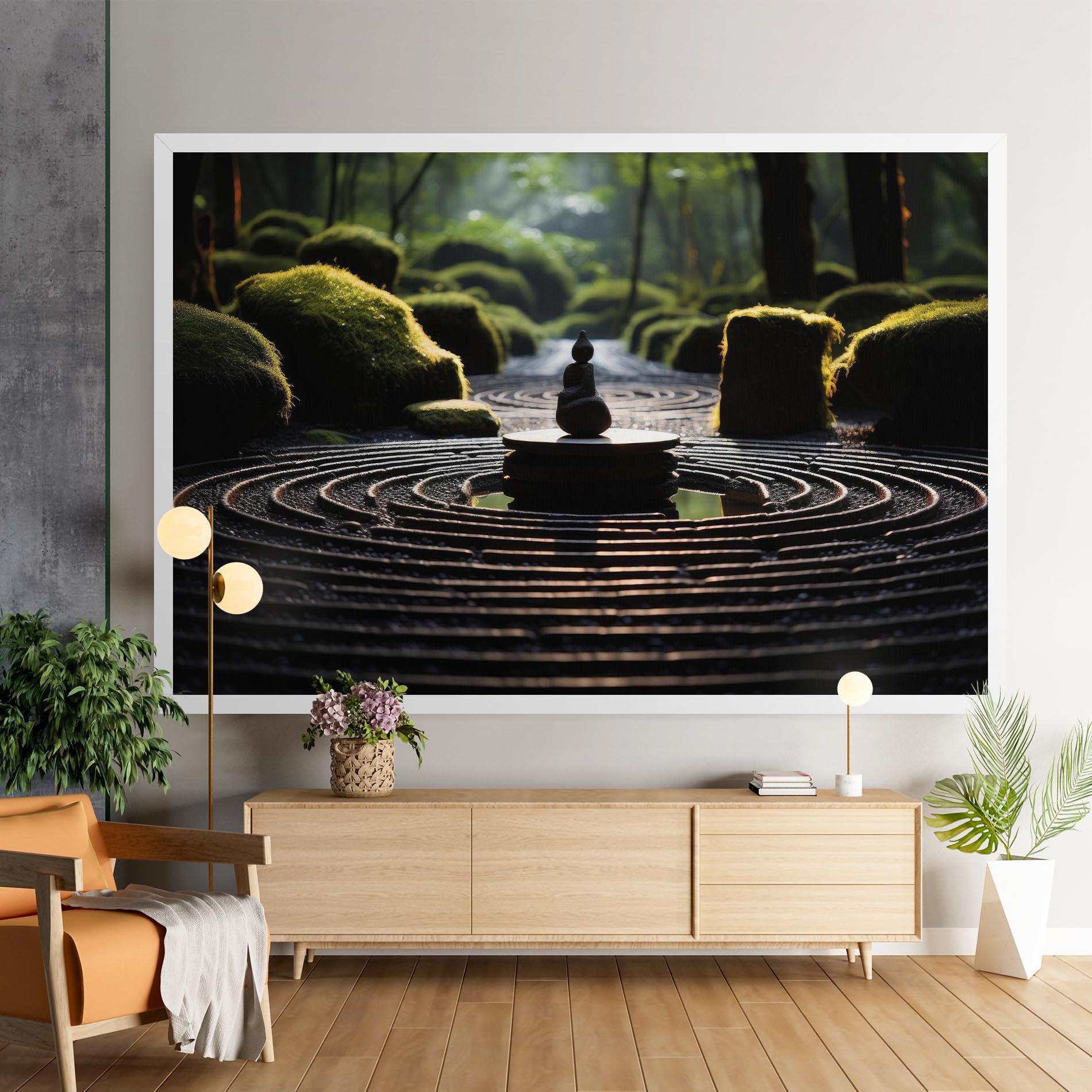 Tablou Canvas Beautiful Zen Garden mockup 9