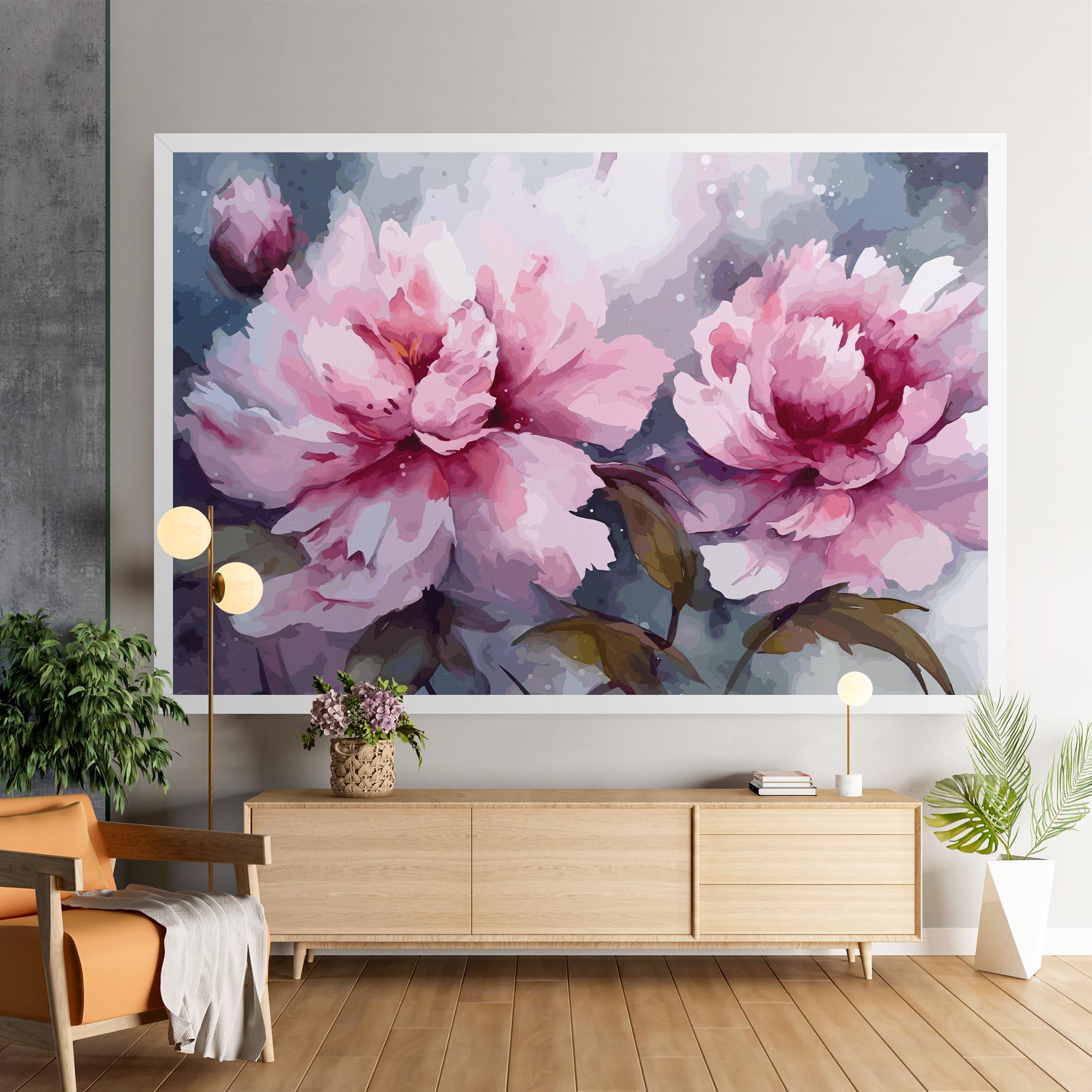 Tablou Canvas Pink Nature Flower mockup 9
