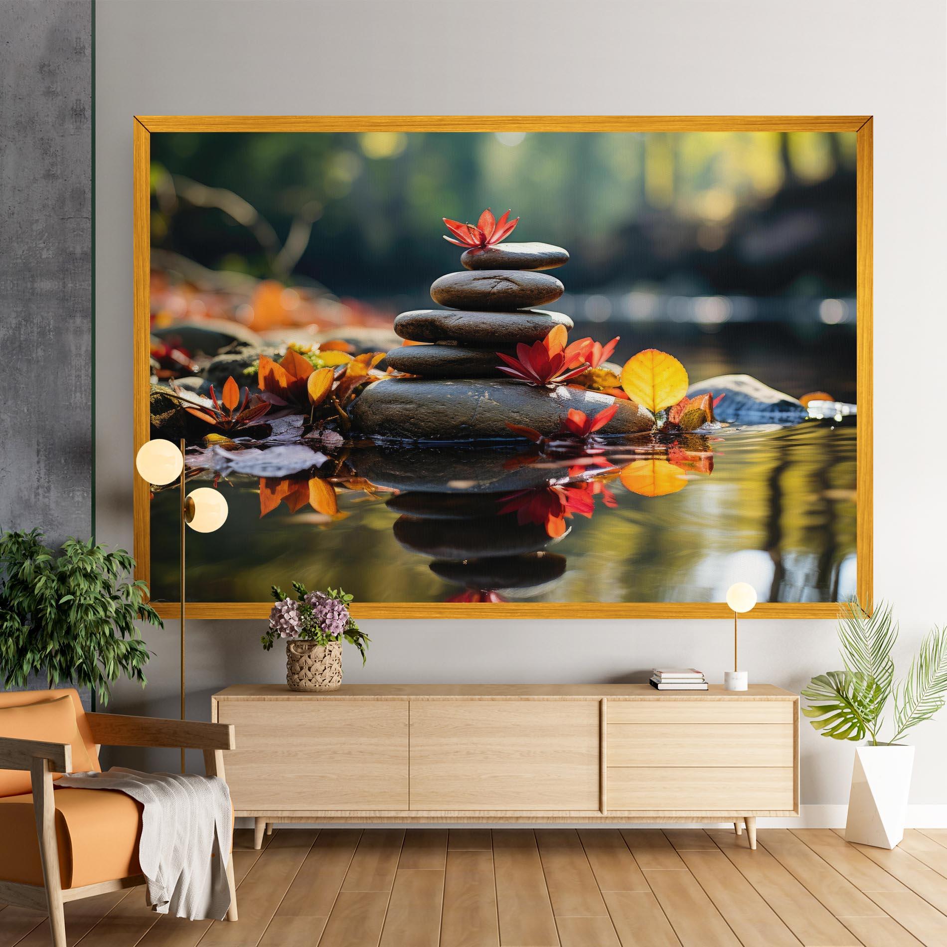 Tablou Canvas Autumn Stones mockup 9
