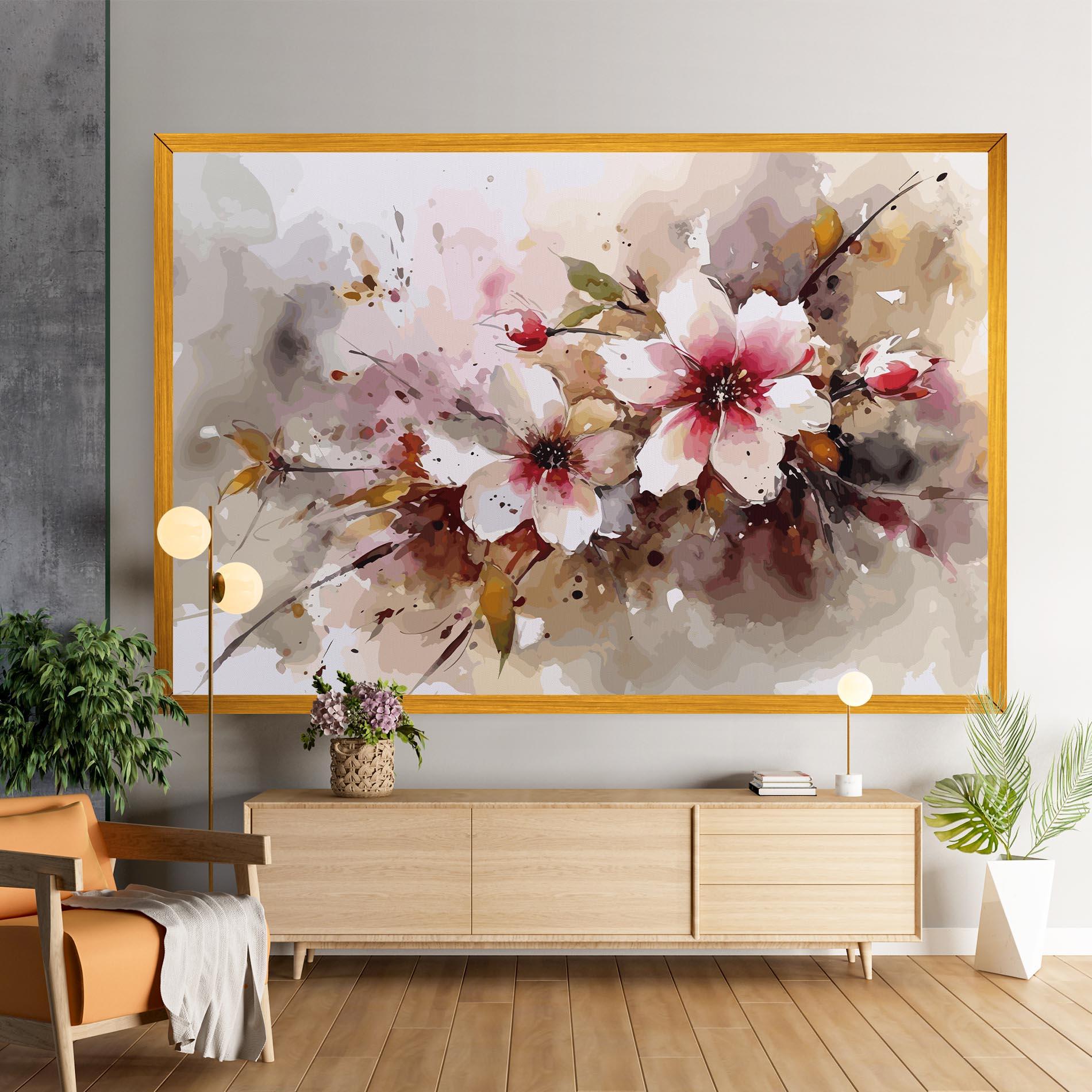 Tablou Canvas Beautiful Cherry Flower mockup 9
