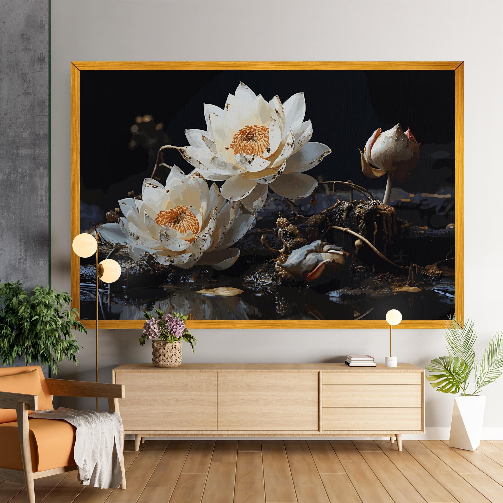 Tablou Canvas Beautiful White Nature mockup 9