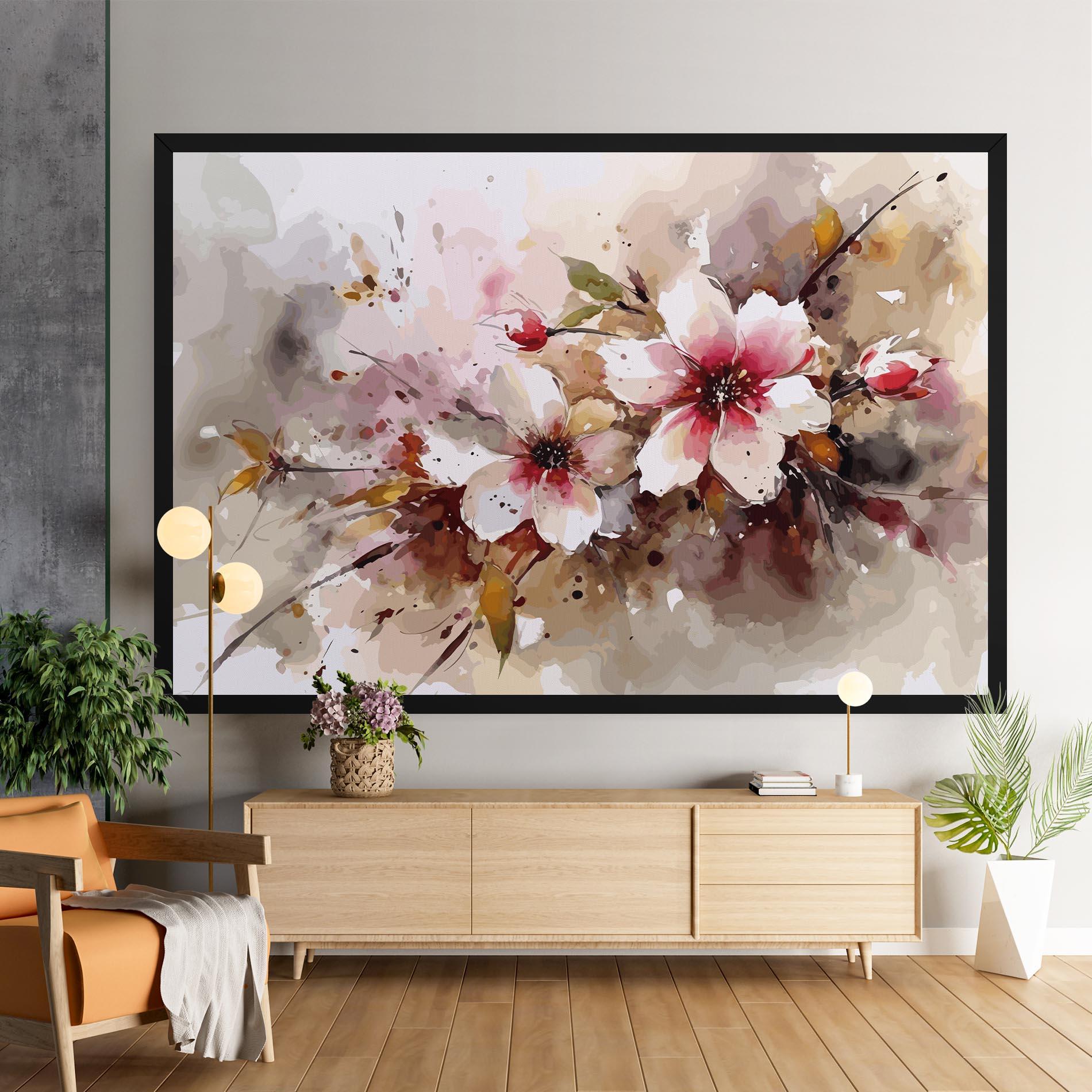 Tablou Canvas Beautiful Cherry Flower mockup 9