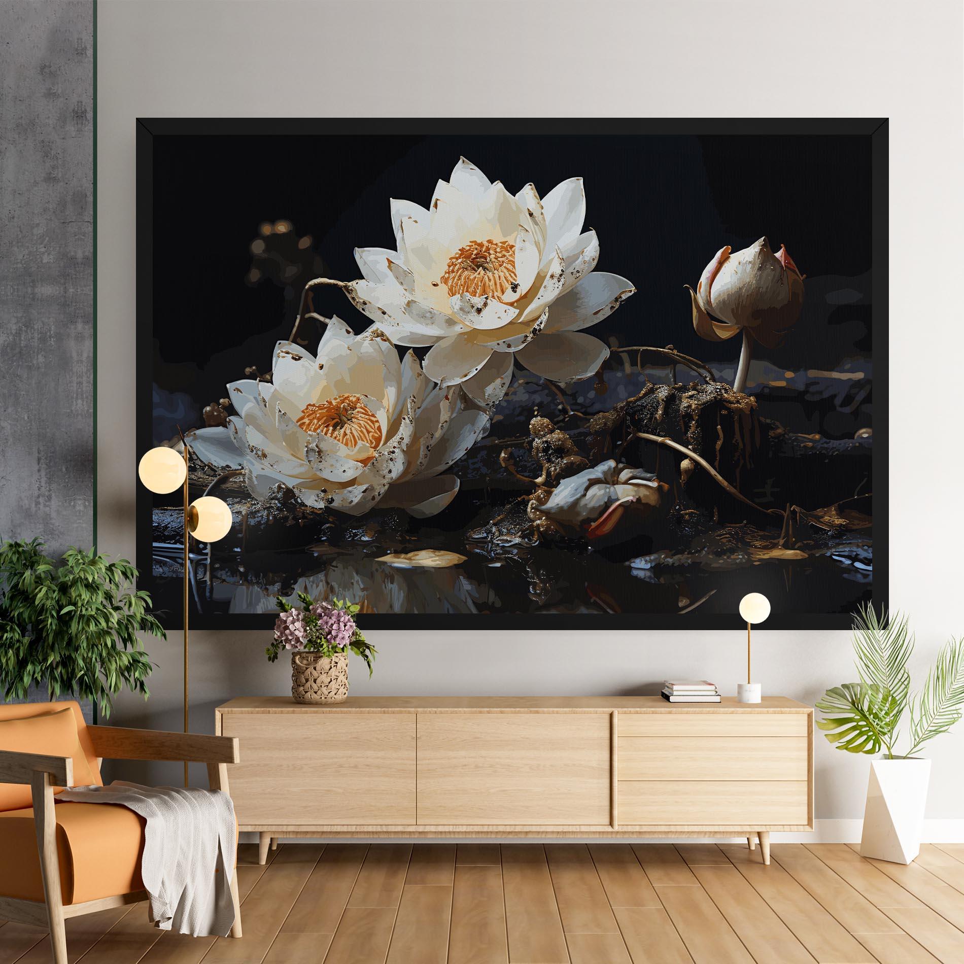 Tablou Canvas Beautiful White Nature mockup 9