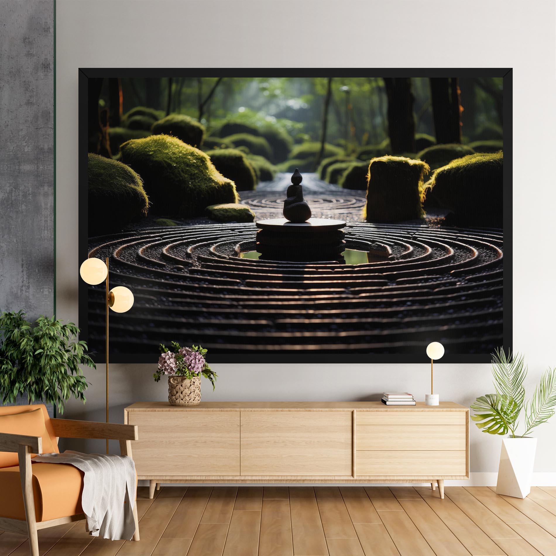 Tablou Canvas Beautiful Zen Garden mockup 9
