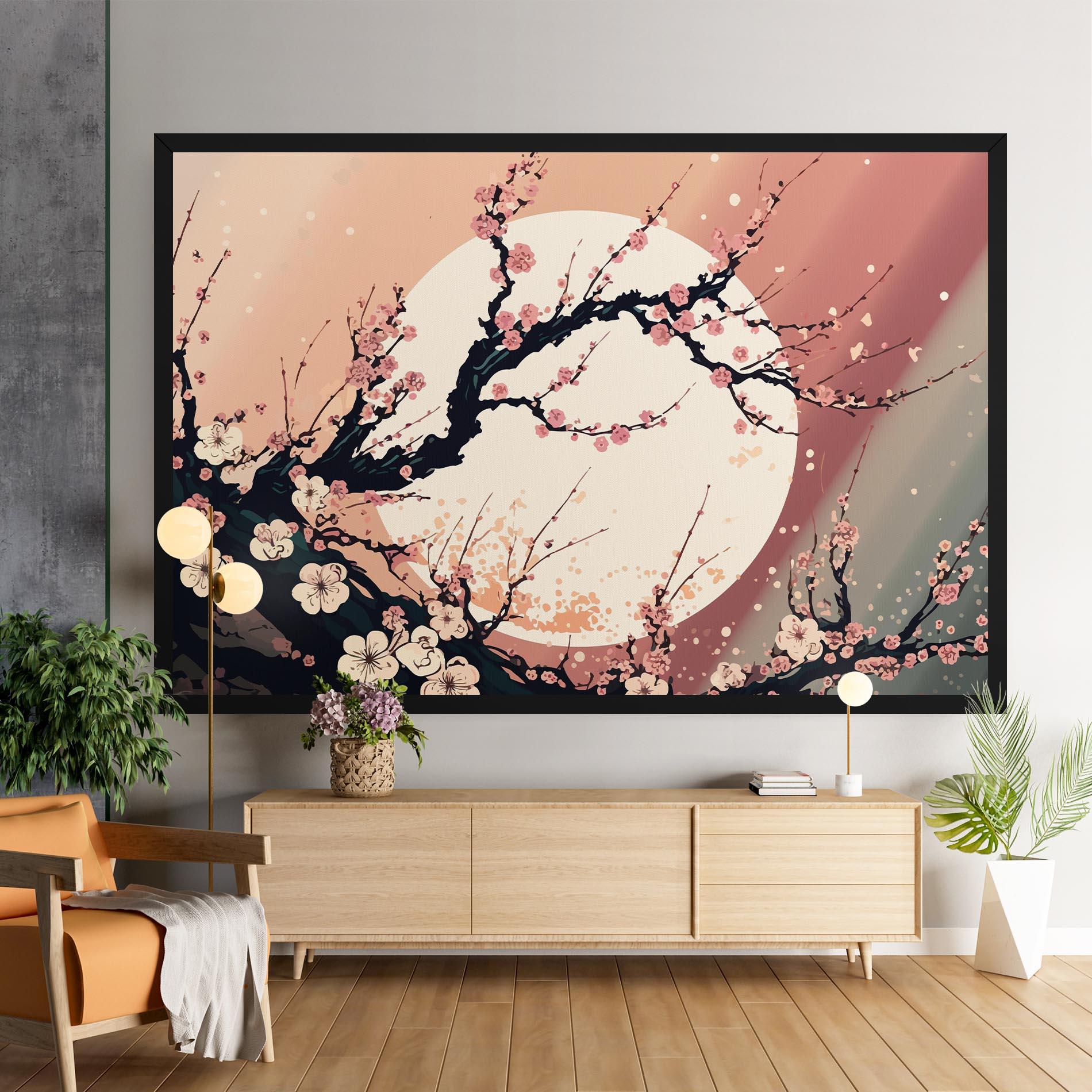 Tablou Canvas Blossom Full Moon mockup 9