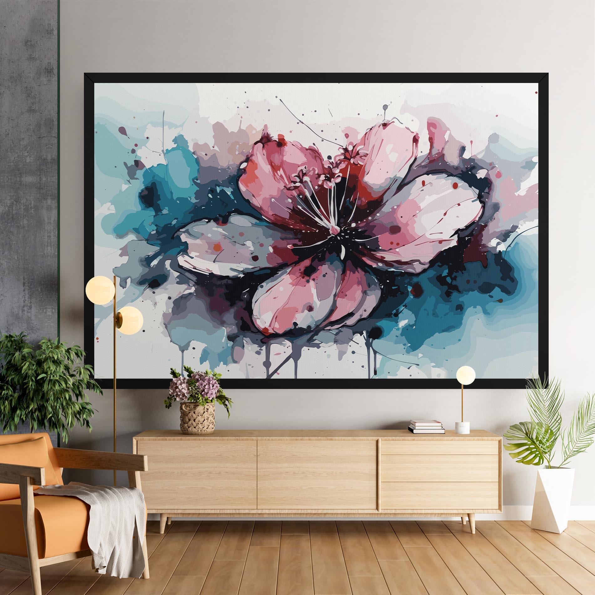 Tablou Canvas Pink Blue Nature mockup 9