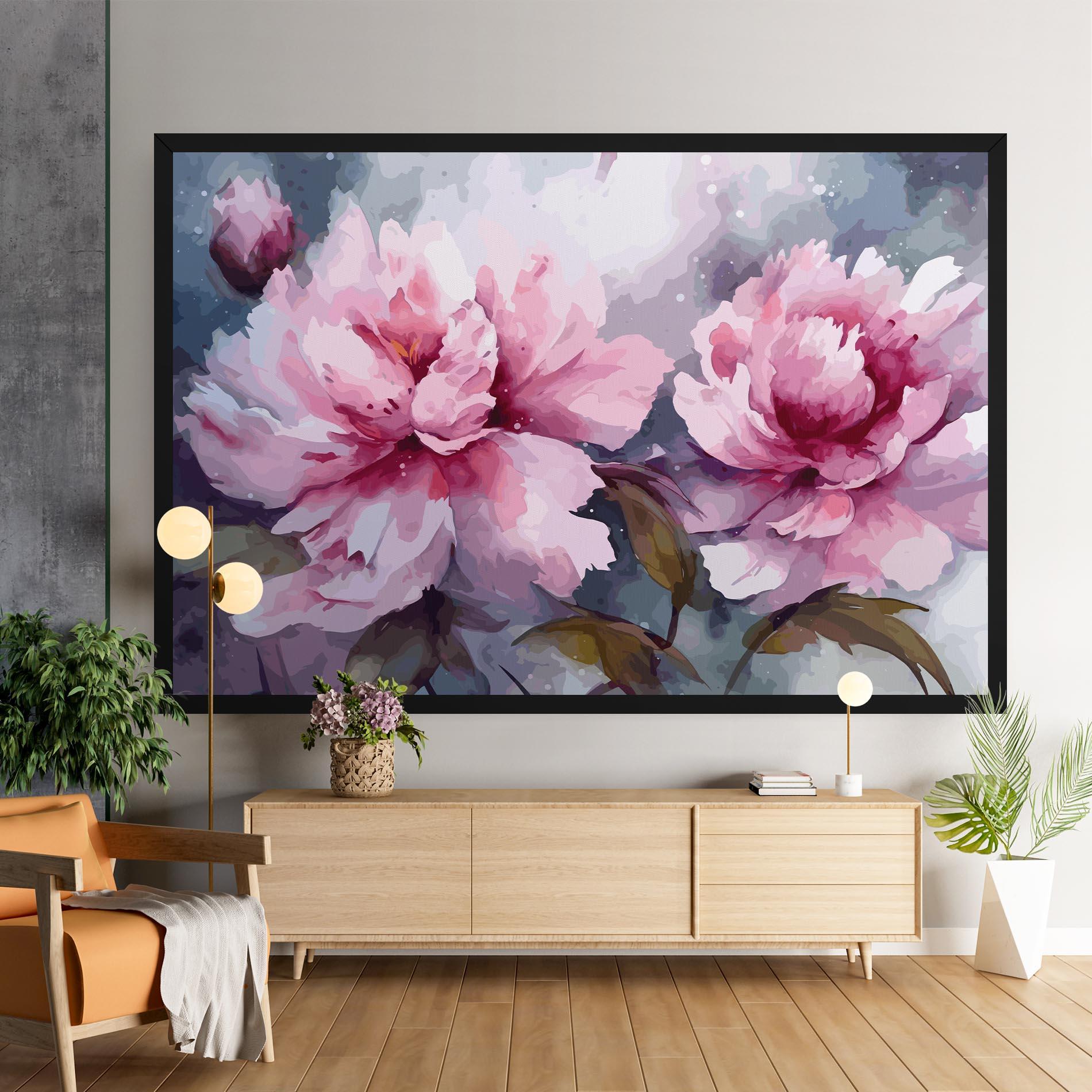 Tablou Canvas Pink Nature Flower mockup 9