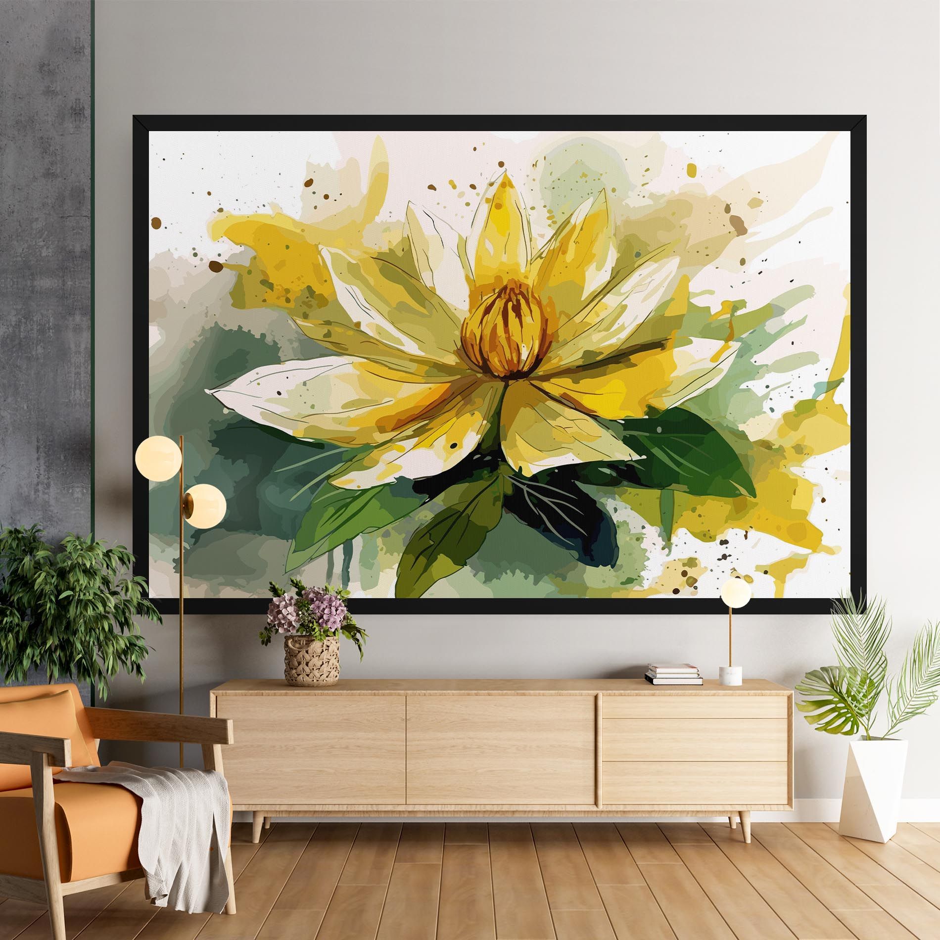 Yellow Flower Nature mockup 9