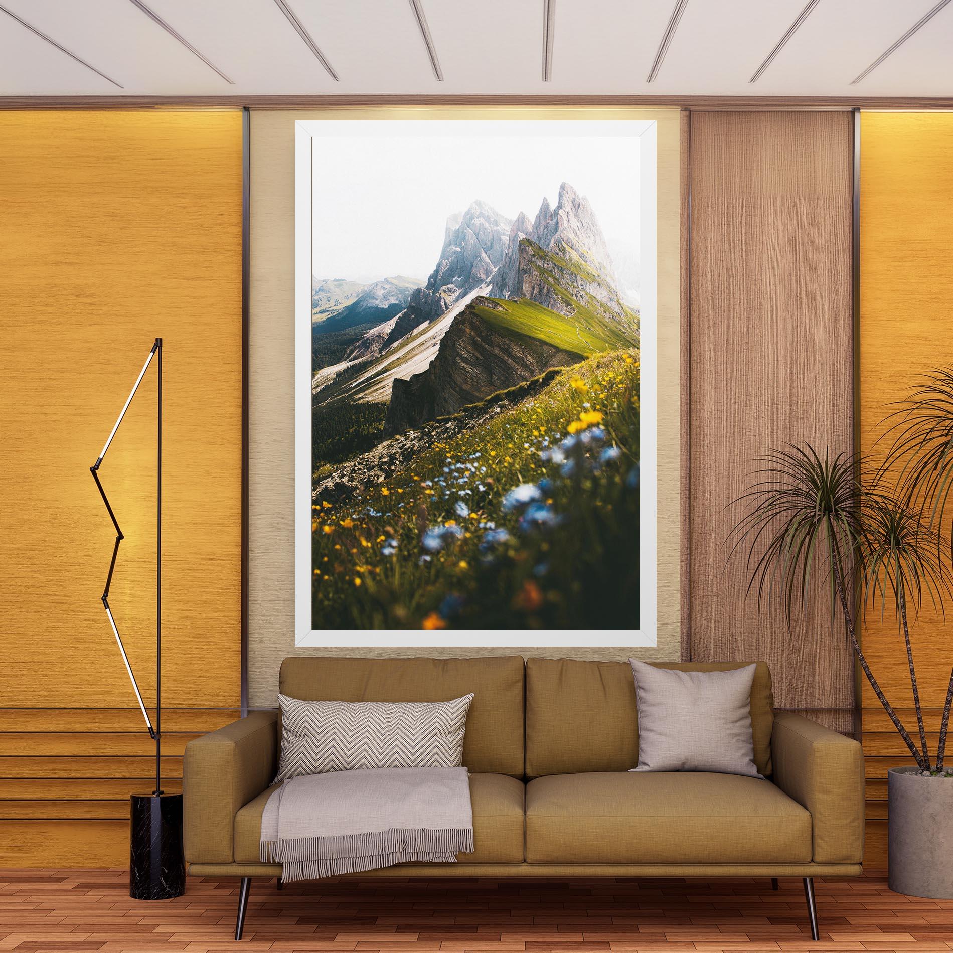 Tablou Canvas Foggy Mountain View mockup 9