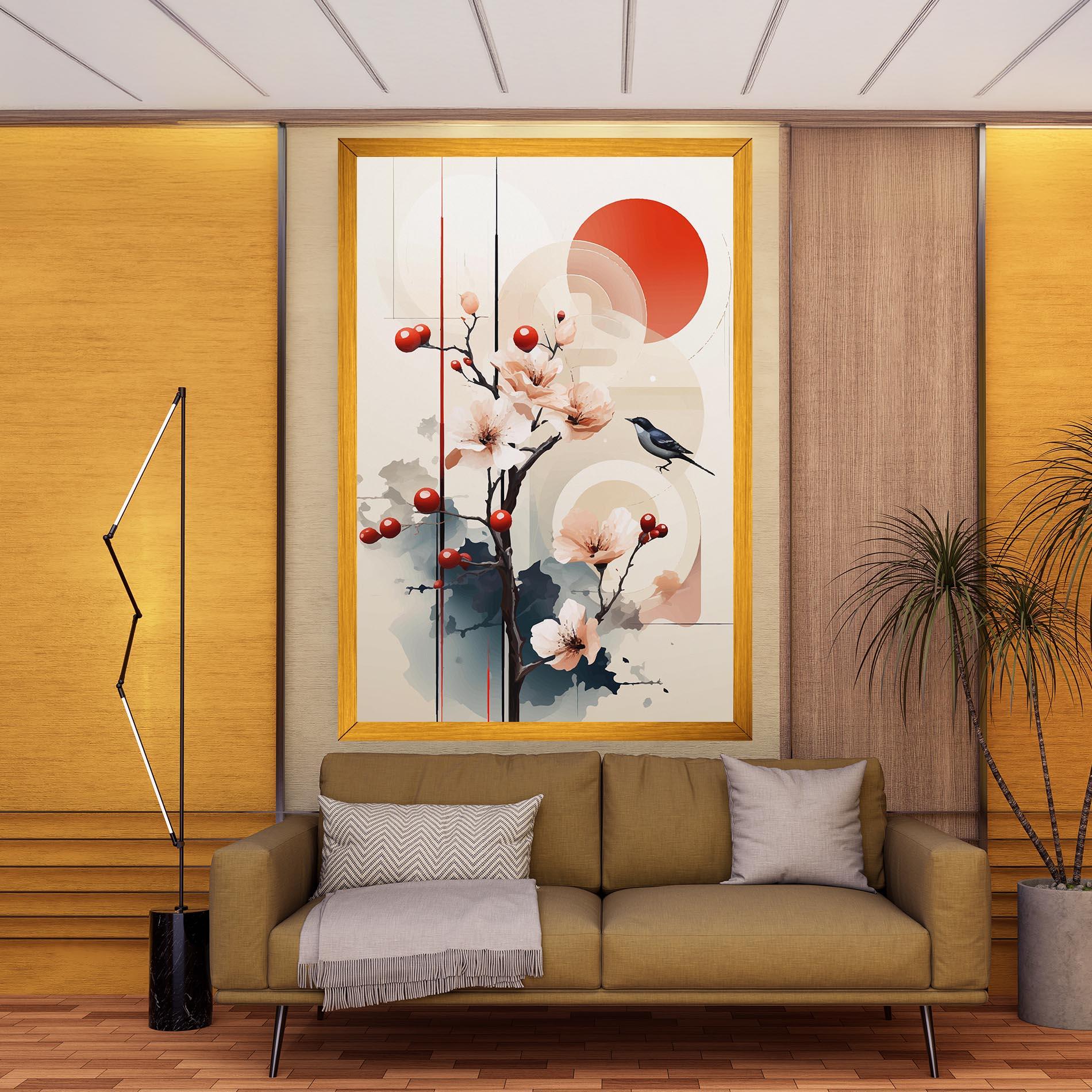 Tablou Canvas Cream Nature mockup 9