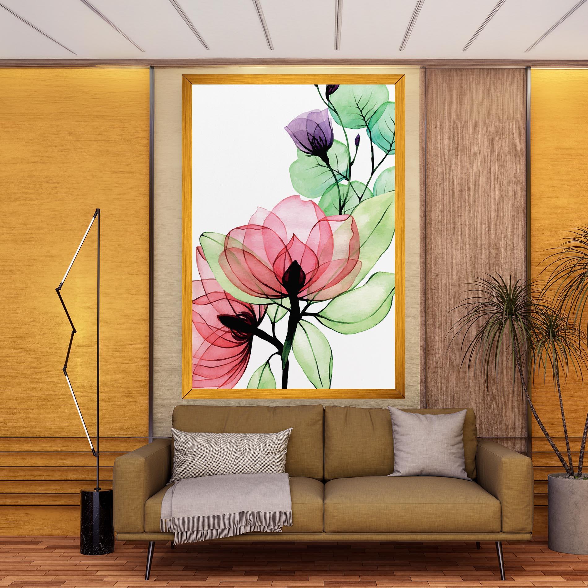 Tablou Canvas Pink Green Nature mockup 9