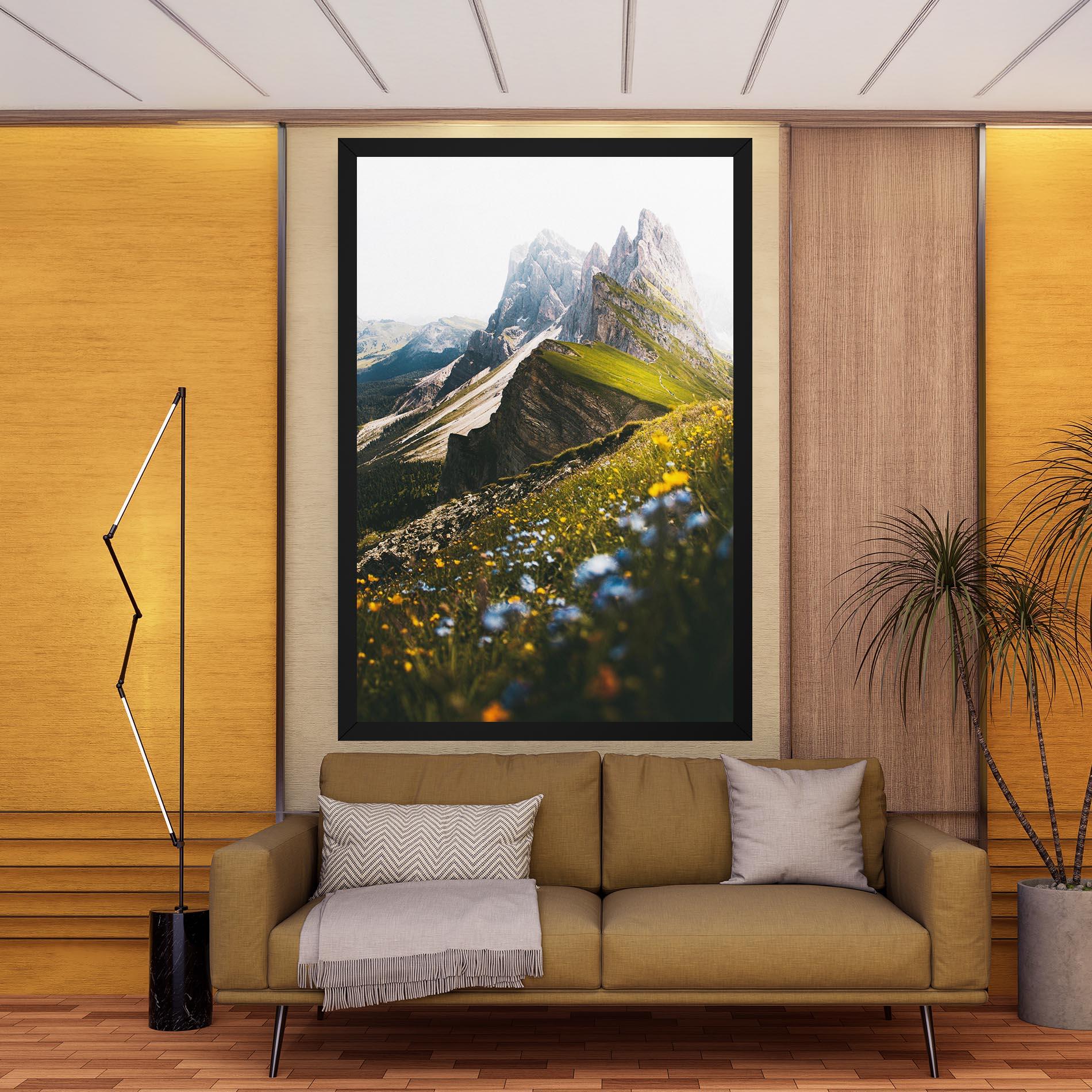 Tablou Canvas Foggy Mountain View mockup 9