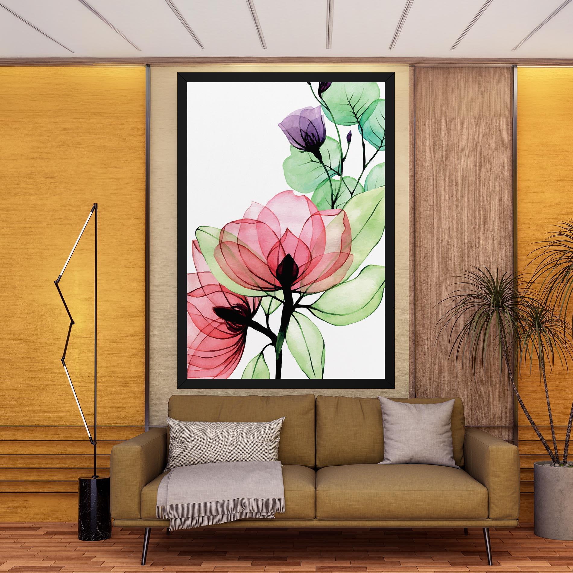 Tablou Canvas Pink Green Nature mockup 9