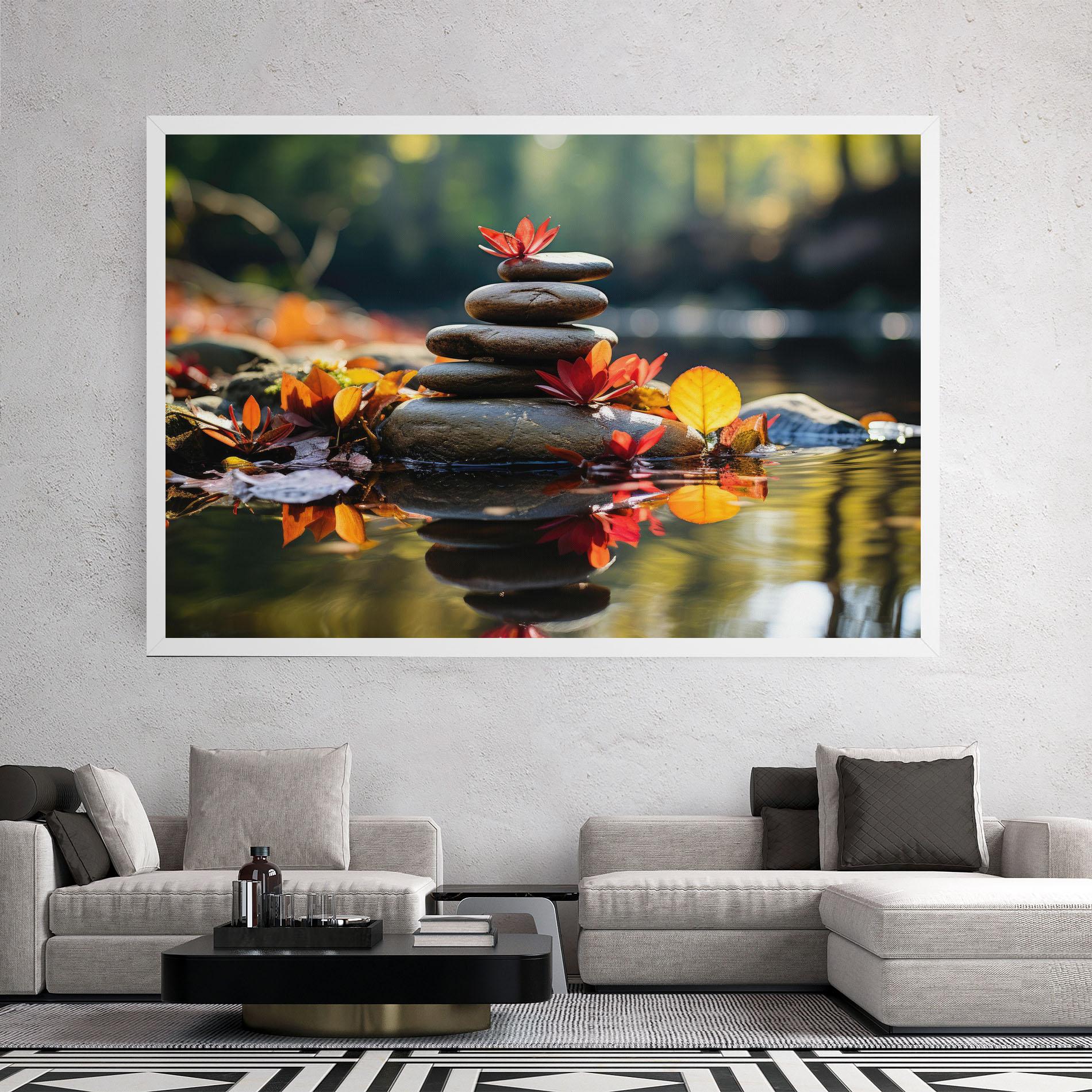 Tablou Canvas Autumn Stones mockup 2